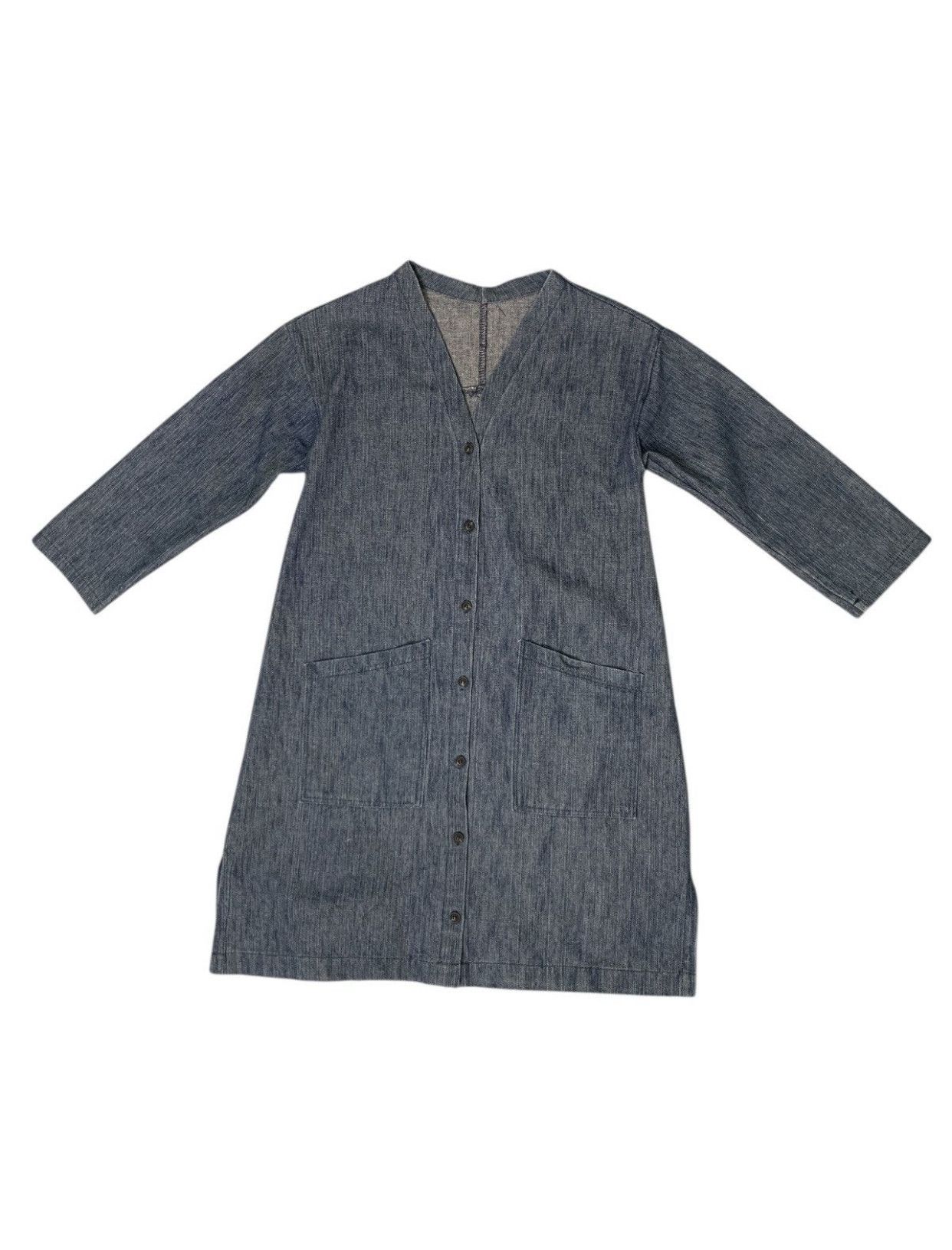 Japanese Brand Rare Design Vintage Soft Denim Button Up Cardigans Size M / US 6-8 / IT 42-44 - 3 Thumbnail