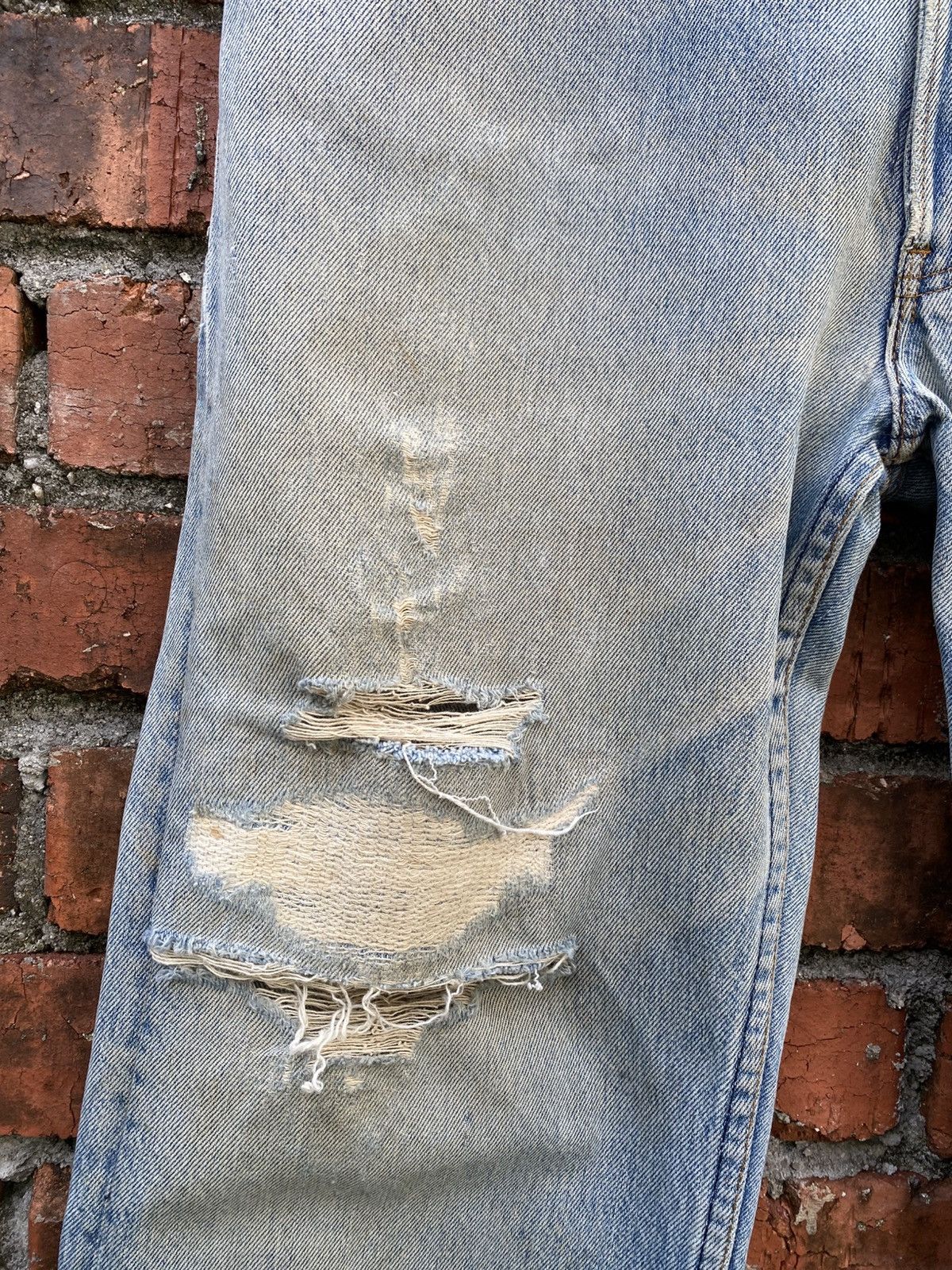 Levi's Vintage Clothing W35x27.5 Vintage levi's 501 distressed made in USA Size US 35 - 6 Thumbnail