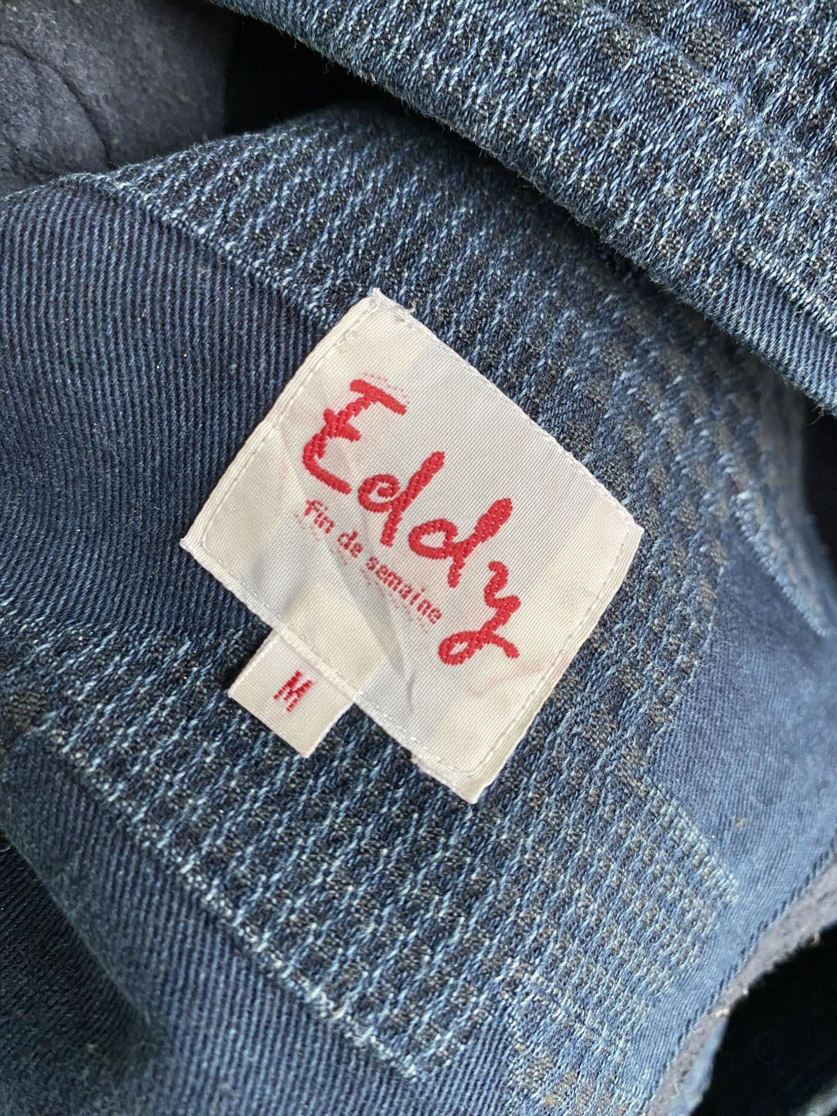 Japanese Brand Vintage Eddy Indigo Patchwork Vest – Japanese Made Size US M / EU 48-50 / 2 - 13 Thumbnail