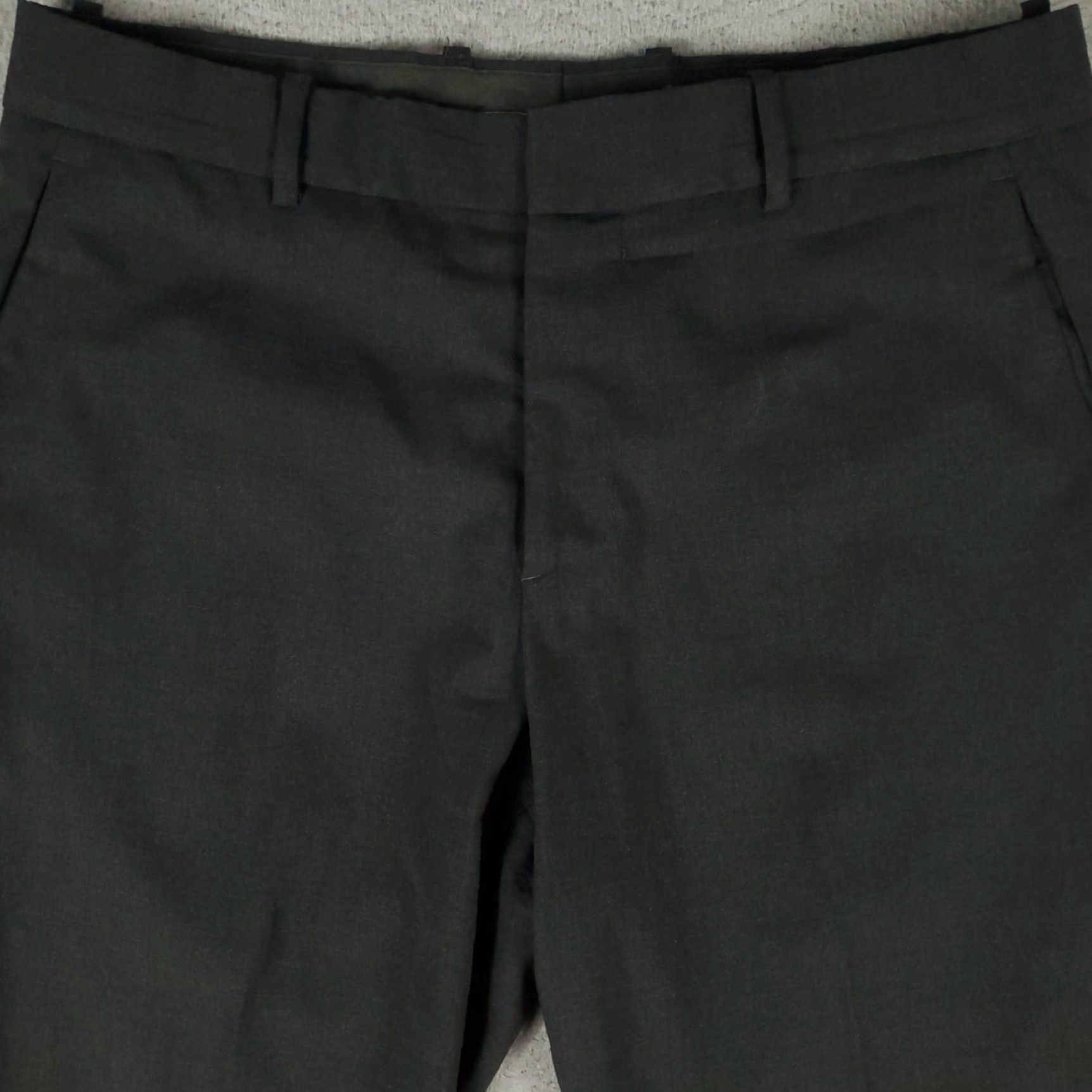 Theory VINTAGE Theory Men’s Dress Pants Waist 34 Inseam 31 Gray Slim Fit WoolBlend Business Formal Trousers Size 34R - 2 Thumbnail