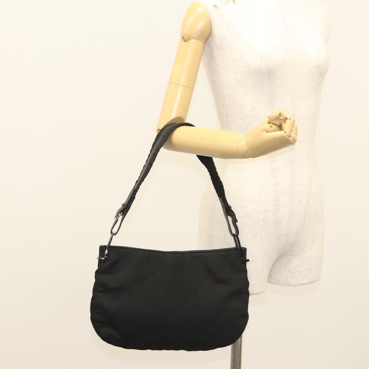 Gucci GUCCI Shoulder Bag Nylon Black Silver 001 3193 001 3193 Size ONE SIZE - 22 Thumbnail