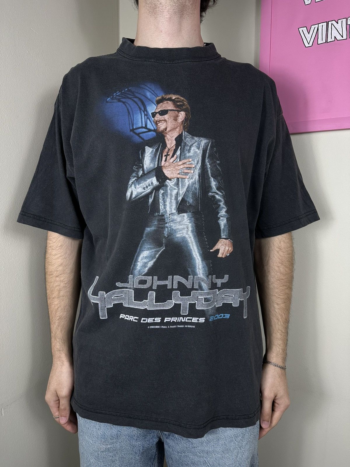 Vintage Rare Johny Hallyday 2003 Vintage T Shirt Size US XL / EU 56 / 4 - 1 Thumbnail