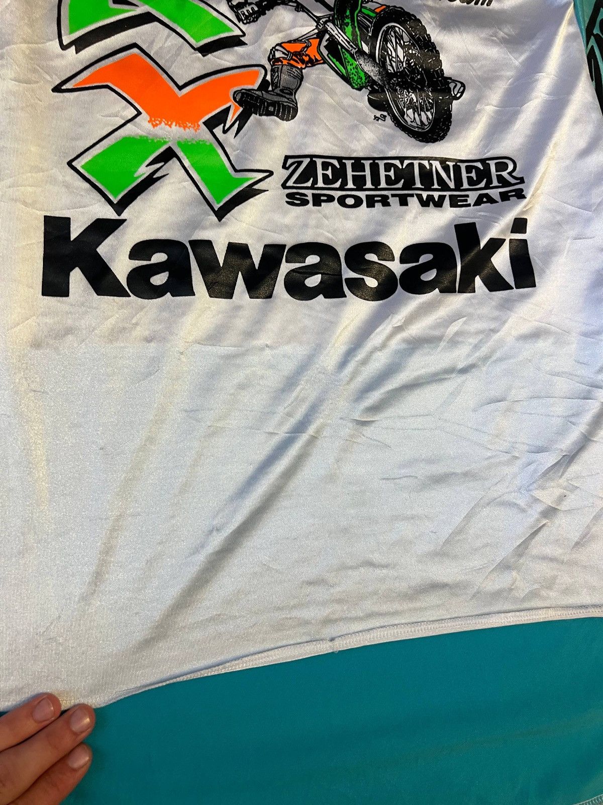 Vintage Moto long sleeve jersey Kawasaki vintage Size US S / EU 44-46 / 1 - 3 Thumbnail