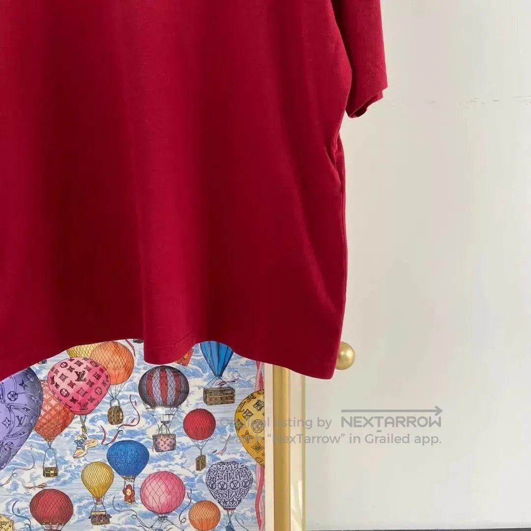 Balenciaga Red Short-Sleeve Graphic T-Shirt - Size M. Size US M / EU 48-50 / 2 - 4 Thumbnail