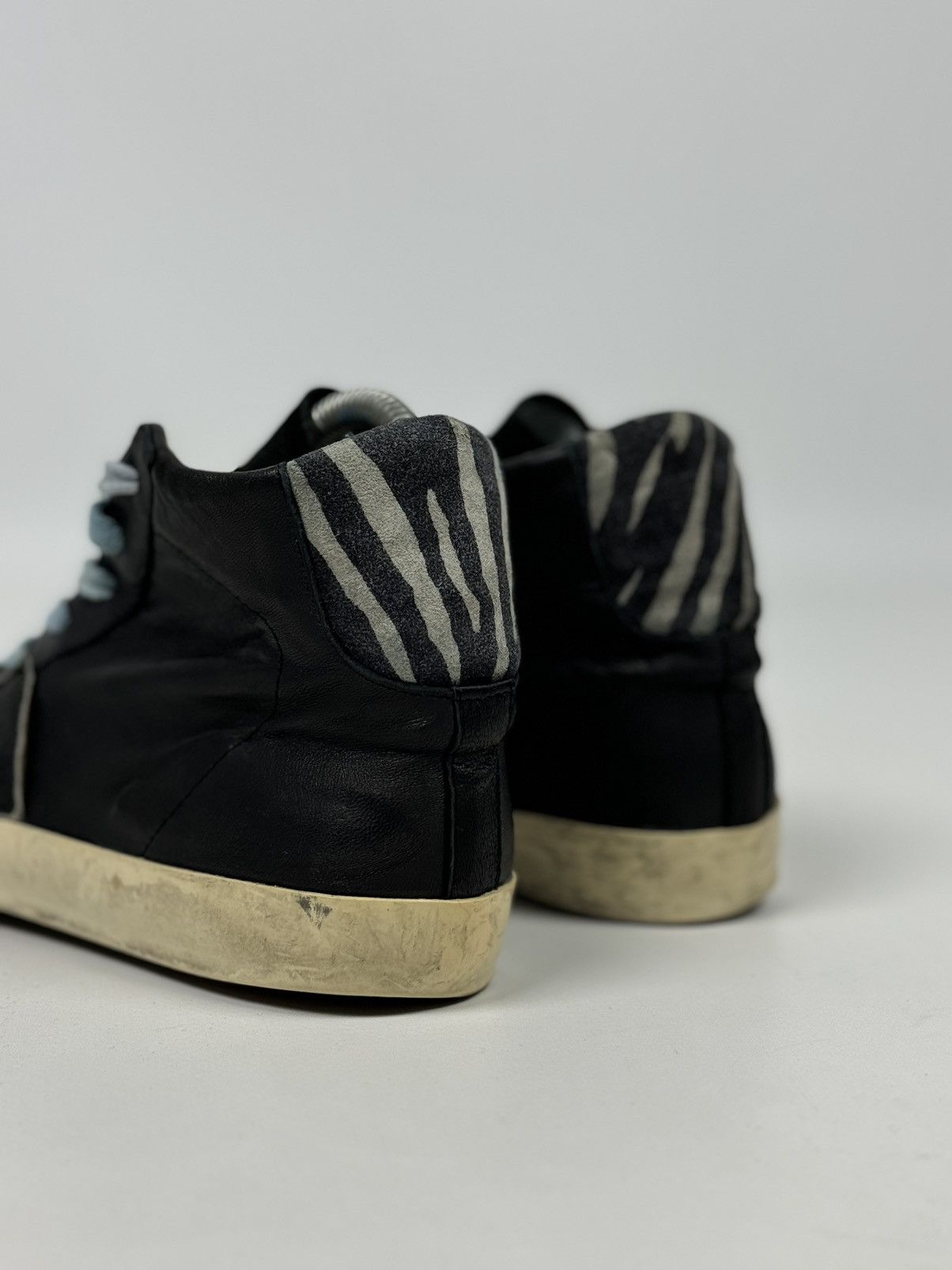 Philippe Model Philippe Model Leather High-Top Sneakers Made in Italy Size US 8 / IT 38 - 4 Thumbnail
