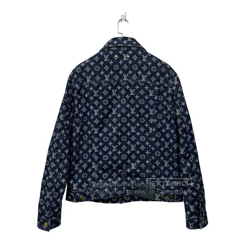 Louis Vuitton Louis Vuitton Original full print denim jacket Size US M / EU 48-50 / 2 - 2 Thumbnail