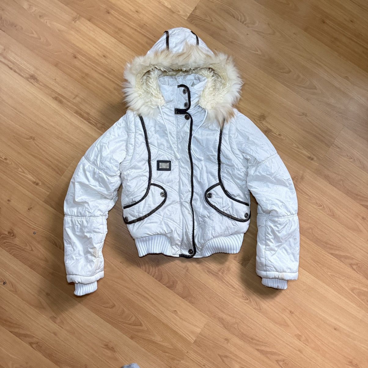 If Six Was Nine Fur Dolce & Gabbana Japanese Style Vest Bomber Jacket 90s Size M / US 6-8 / IT 42-44 - 1 Thumbnail