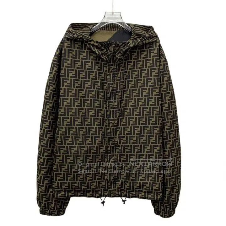 Fendi fendi logo hooded jacket with stripes. Size US L / EU 52-54 / 3 - 3 Thumbnail