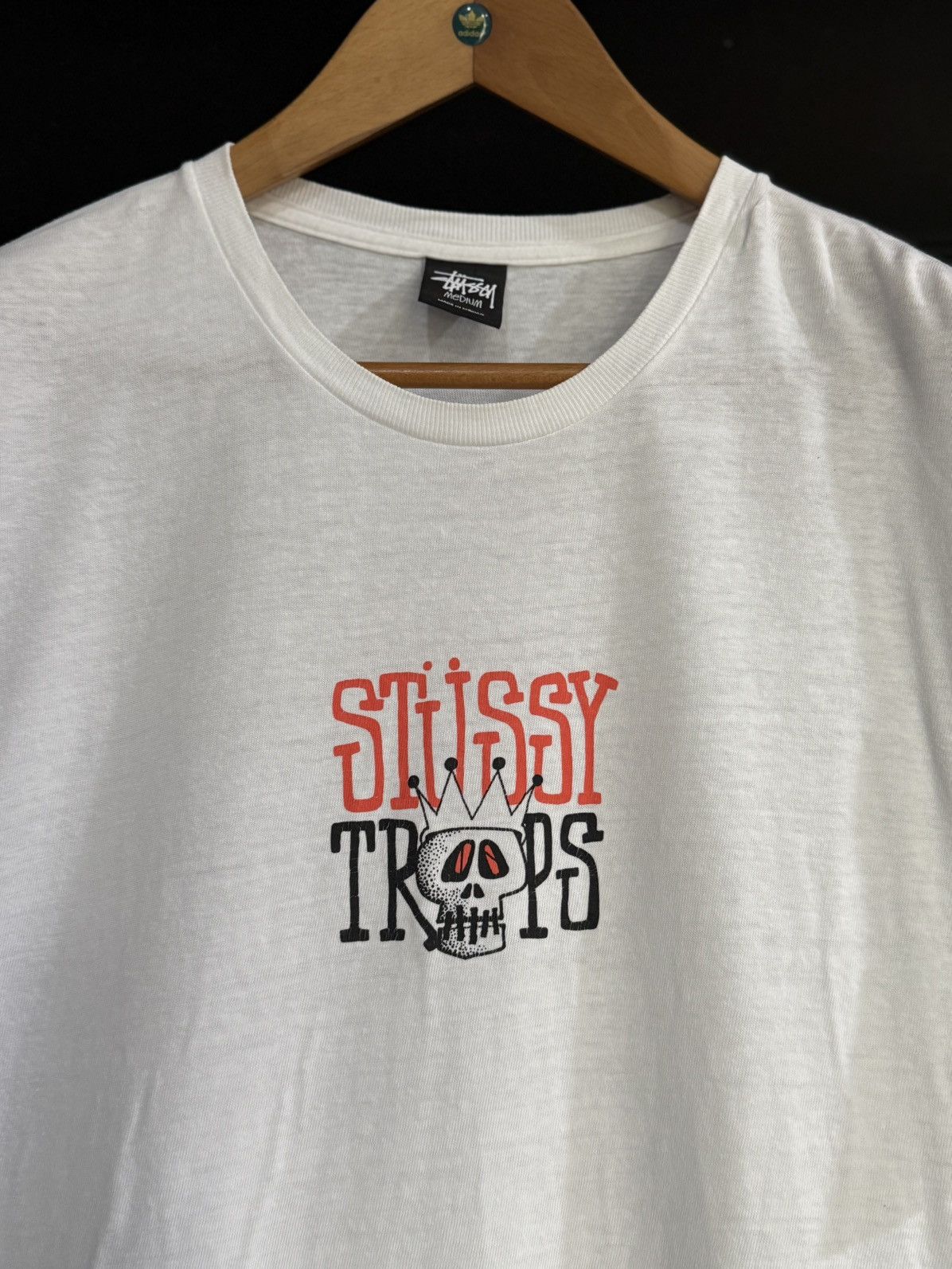 Stussy × Vintage Vintage Stussy Troops Skull Streetwear Tee Size US M / EU 48-50 / 2 - 3 Thumbnail