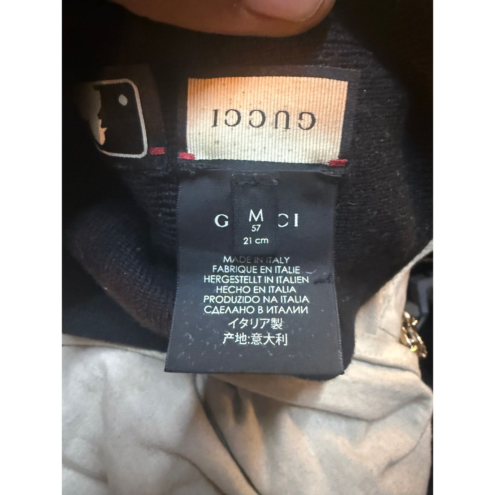 Gucci GUCCI x NY New York Yankees Black Flowers Wool Beanie Hat Size ONE SIZE - 5 Thumbnail