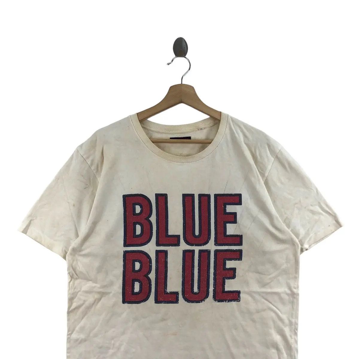 Blue Blue Japan Vtg BLUE BLUE JAPAN Pure Natural Dye Center Logo Tee Size US XL / EU 56 / 4 - 5 Thumbnail