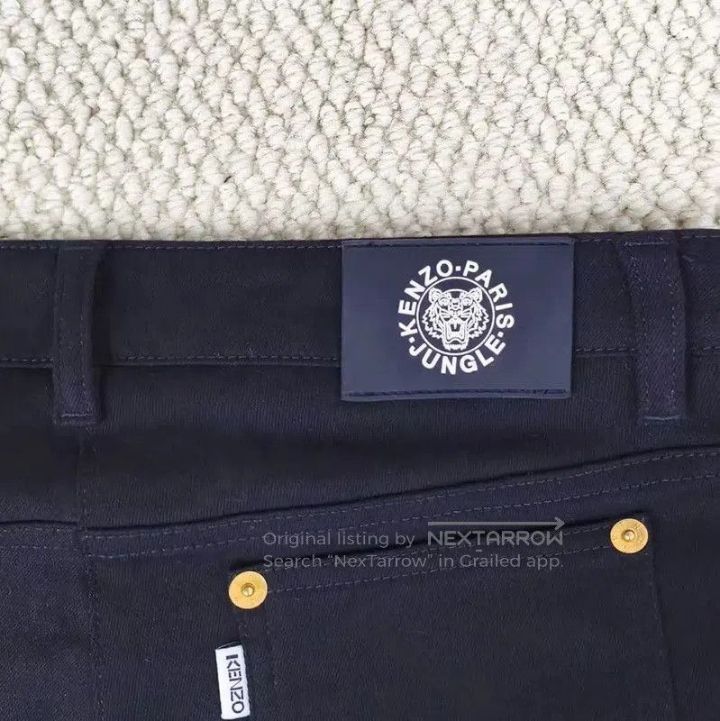 Kenzo KENZO Black Denim Logo Women's Jeans . Size 23" - 5 Thumbnail