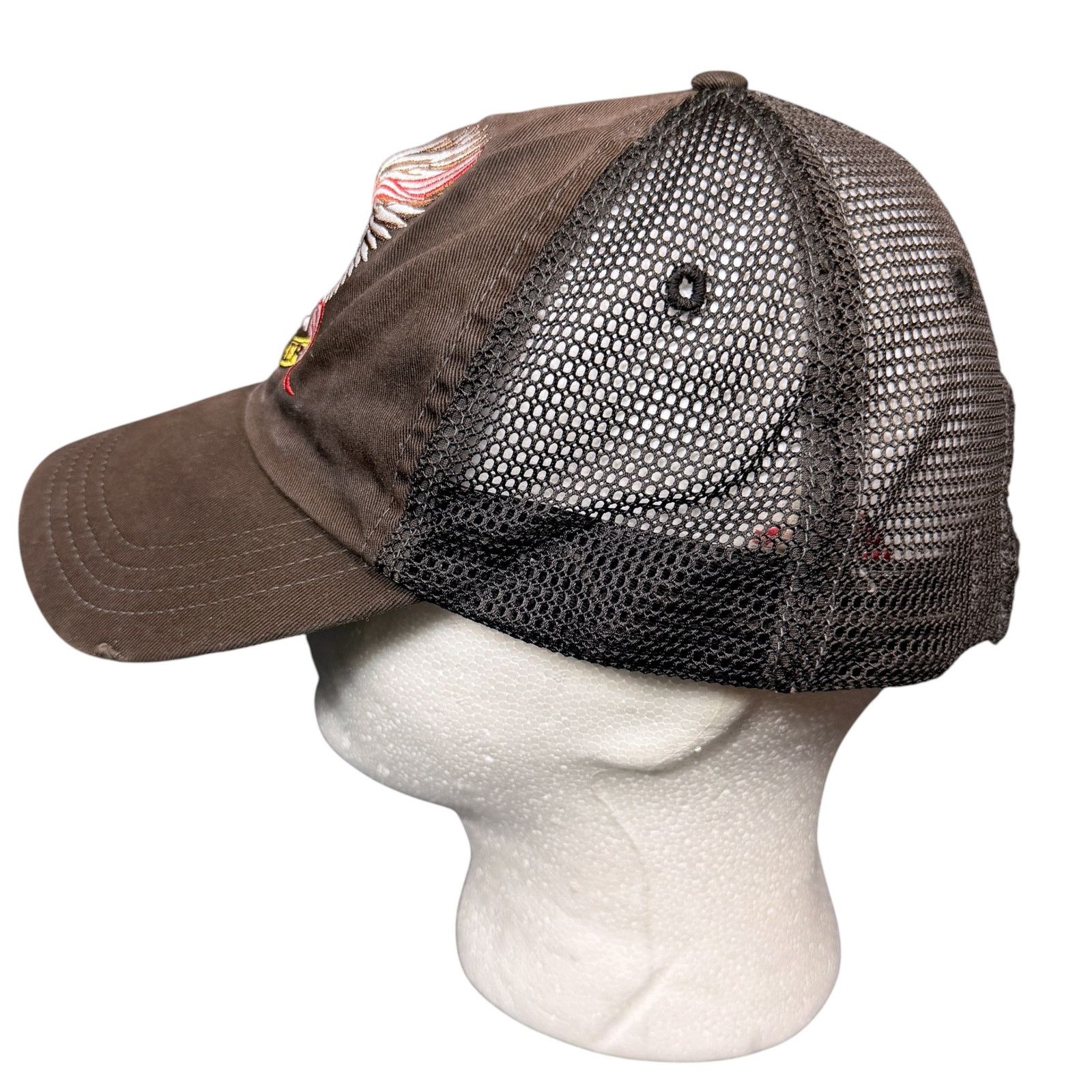 Tommy Hilfiger Vintage 90s Tommy Hilfiger Red Label Moto Mesh Trucker Hat Size ONE SIZE - 3 Thumbnail