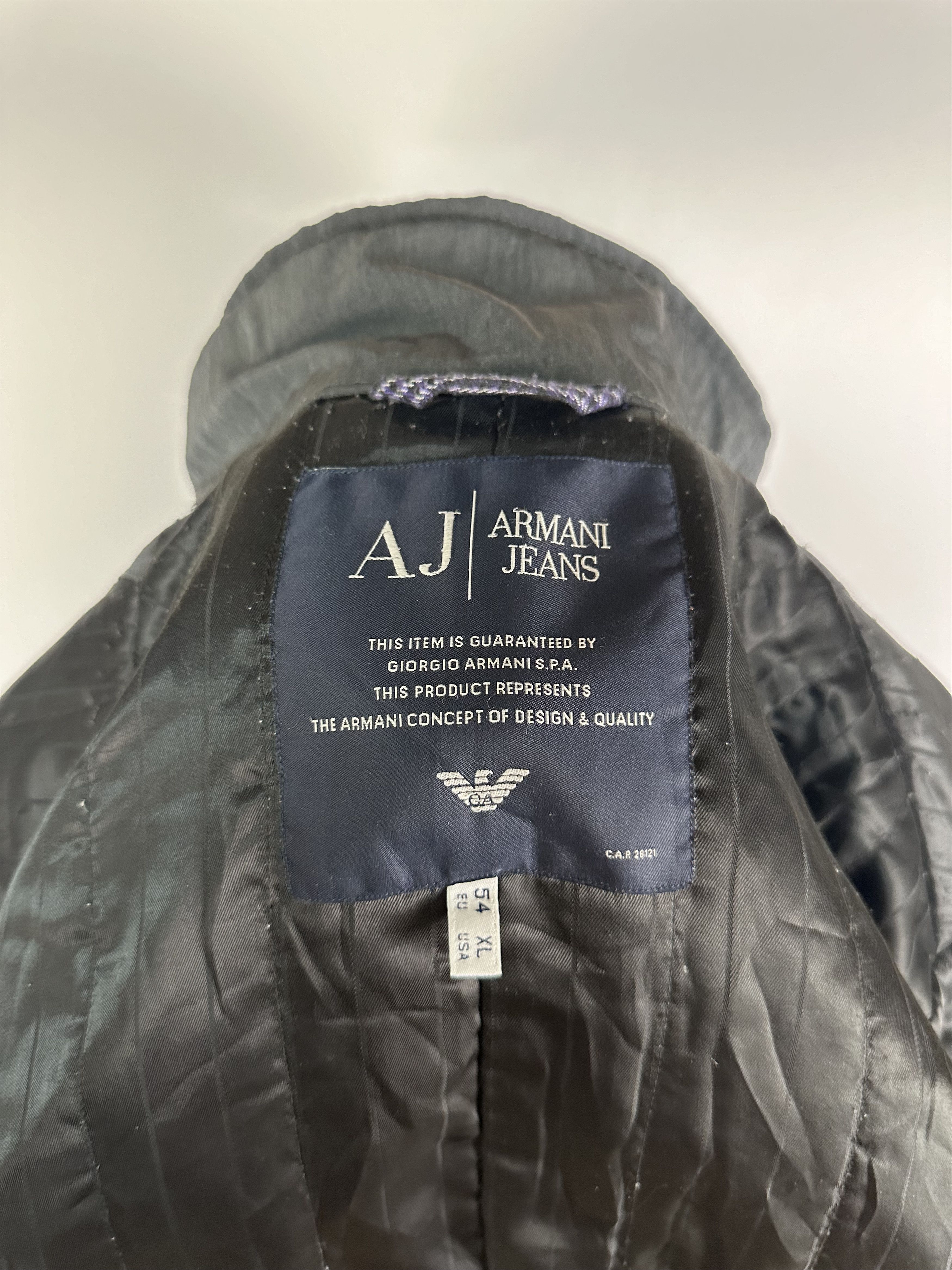 Giorgio Armani Armani Jeans Jacket Shimmer Multi Pocket Mens Biker Gray XL Size US XL / EU 56 / 4 - 12 Thumbnail