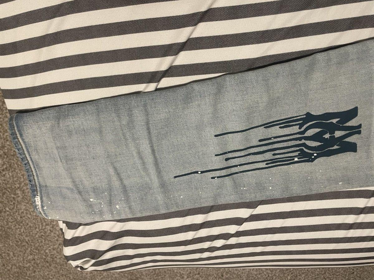 Amiri Amiri paint drip denim blue Size US 30 / EU 46 - 9 Thumbnail