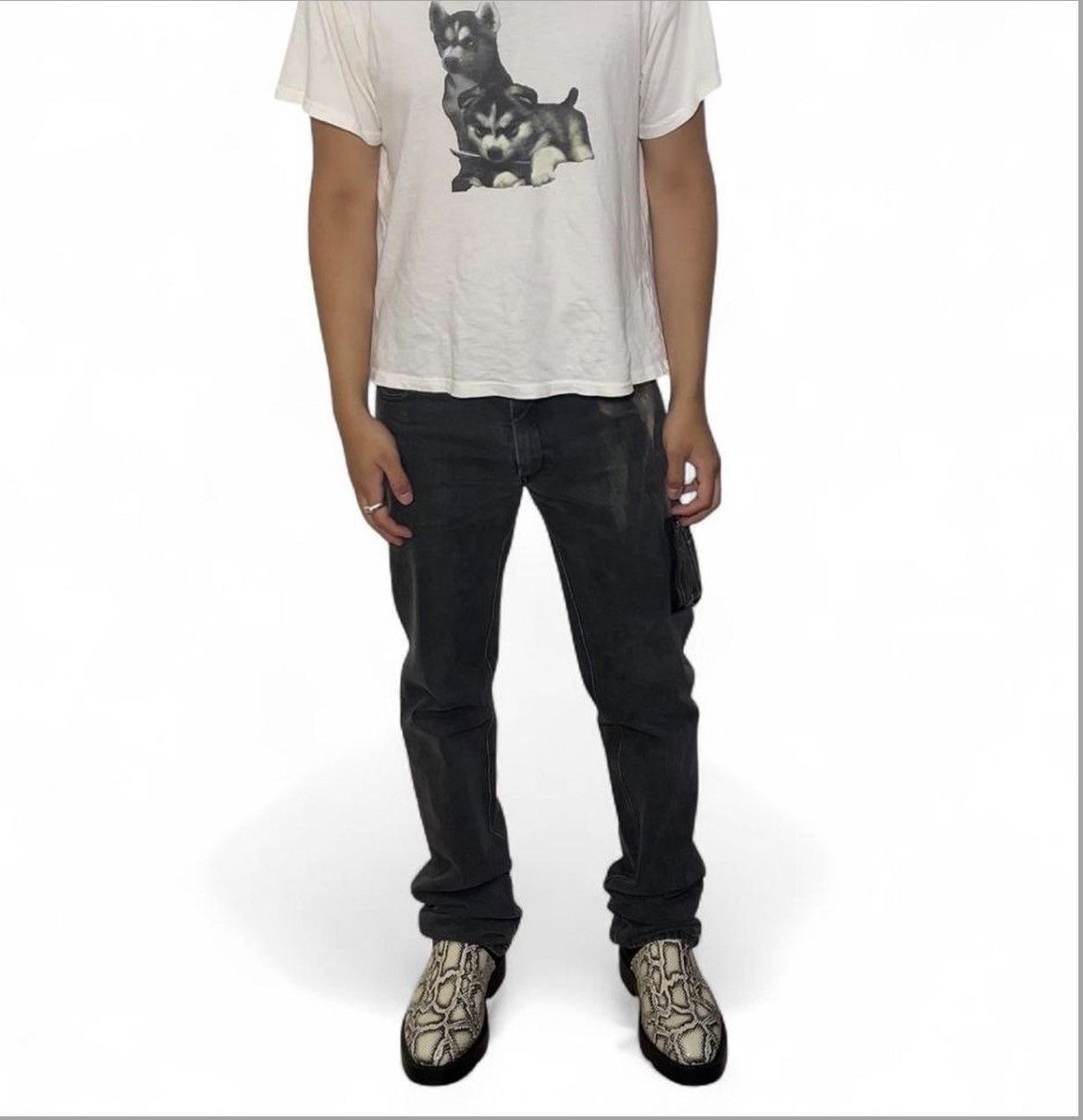 Raf Simons AW04 Raf Simons Ma-1 Cargo pocket Denim - Grey Size US 32 / EU 48 - 7 Thumbnail