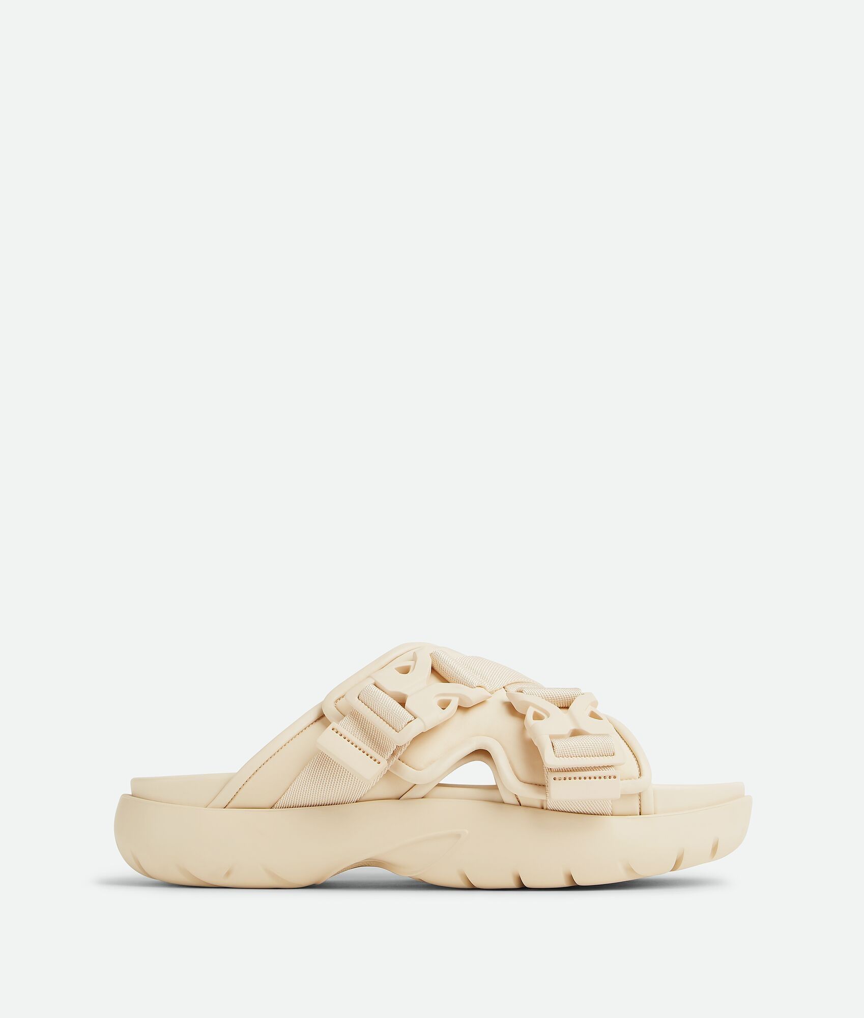 Bottega Veneta o1w1db10225 Snap Slide Sandals in Sea Salt Size US 10 / EU 43 - 1 Thumbnail
