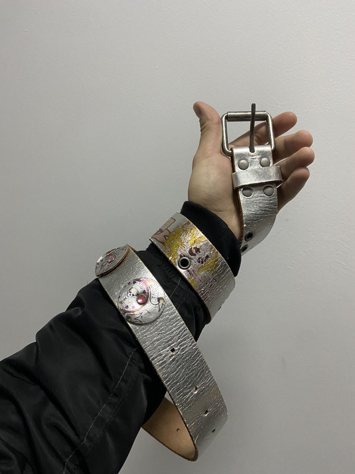 Ed Hardy × Vintage Ed Hardy Vintage All Print Belt Skull Tattoo Y2K Size ONE SIZE - 1 Thumbnail