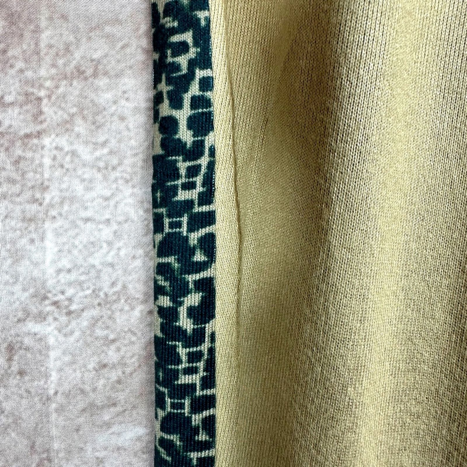 Other Retreat Rhonda Shear Knit Pants Suntan Abstract Animal L Size 33" - 9 Thumbnail