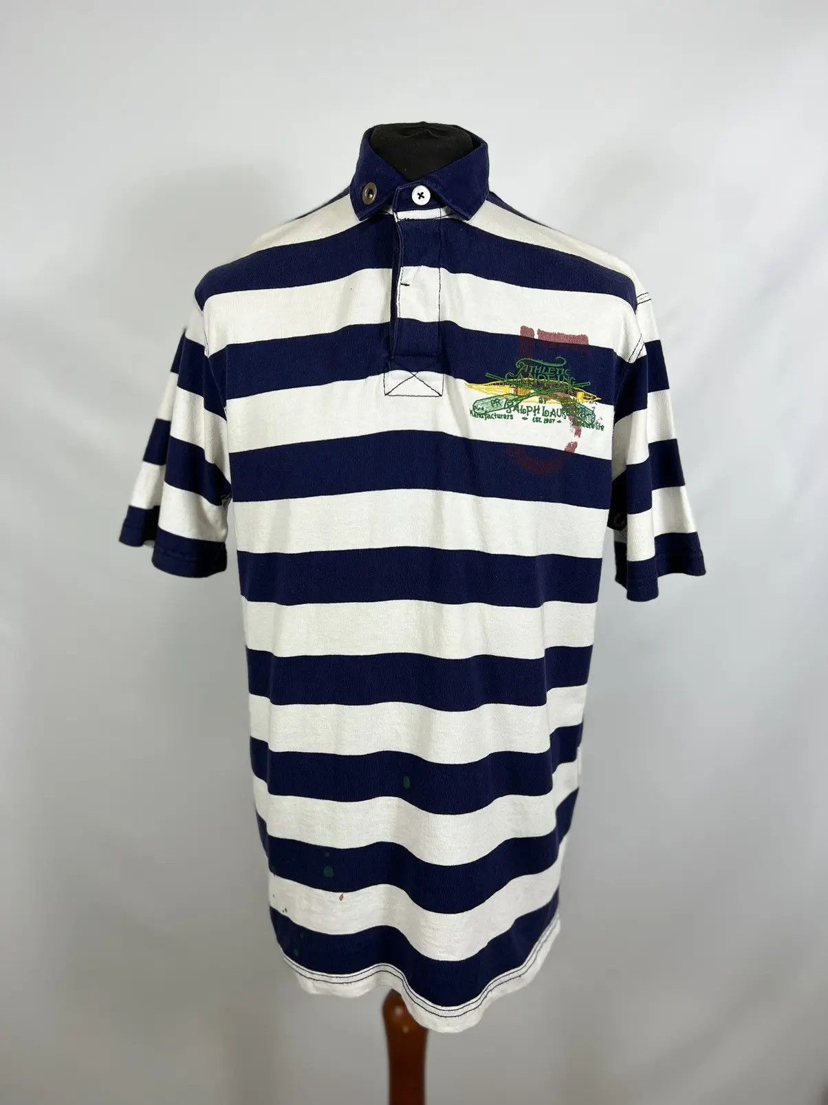 Polo Ralph Lauren × Vintage Vintage Polo Ralph Lauren striped polo T-shirt Size US M / EU 48-50 / 2 - 1 Thumbnail