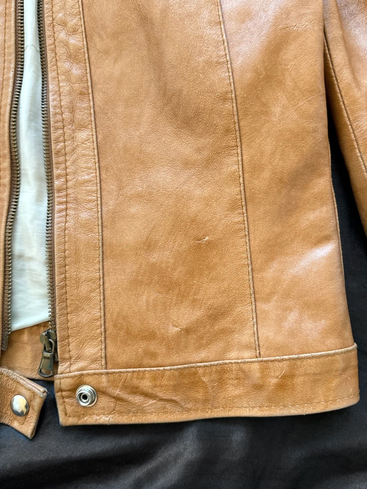 Vintage Amazing leather avant-garde distressed jacket Size M / US 6-8 / IT 42-44 - 5 Thumbnail