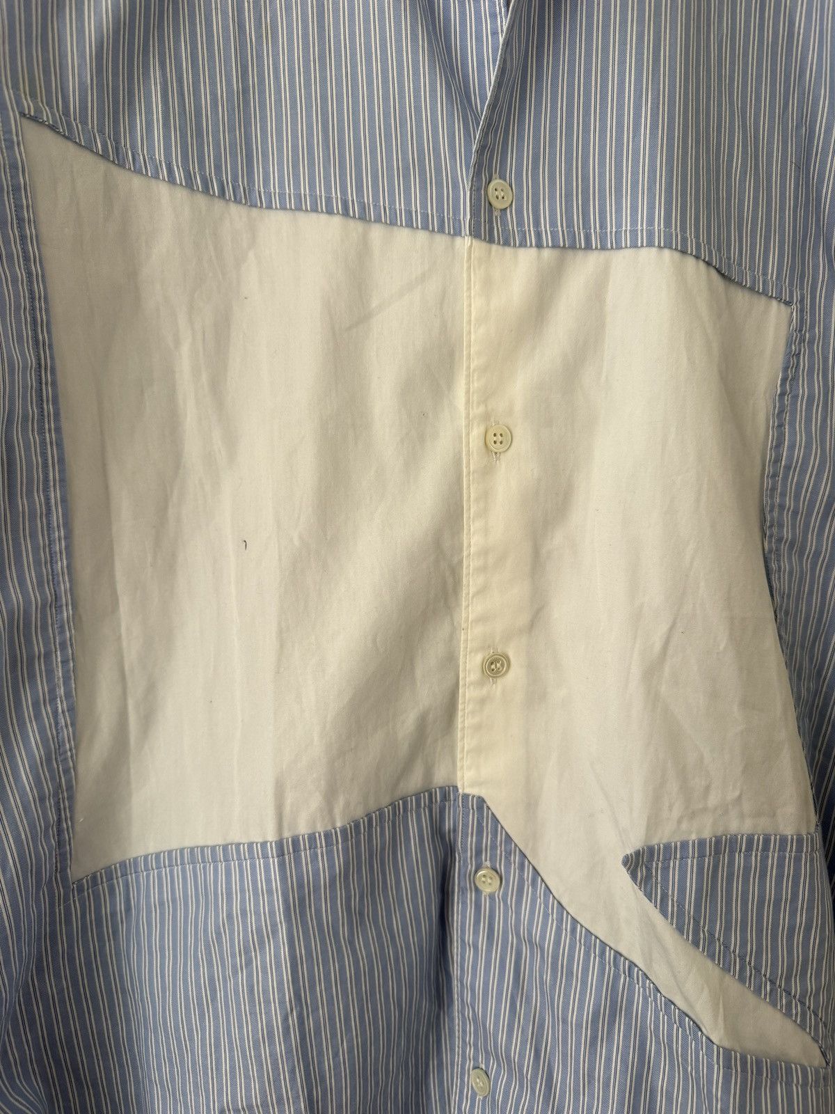 Comme des Garcons SHIRT RARE Comme des Garçon Cut Out Striped Shirt Size US XL / EU 56 / 4 - 2 Thumbnail