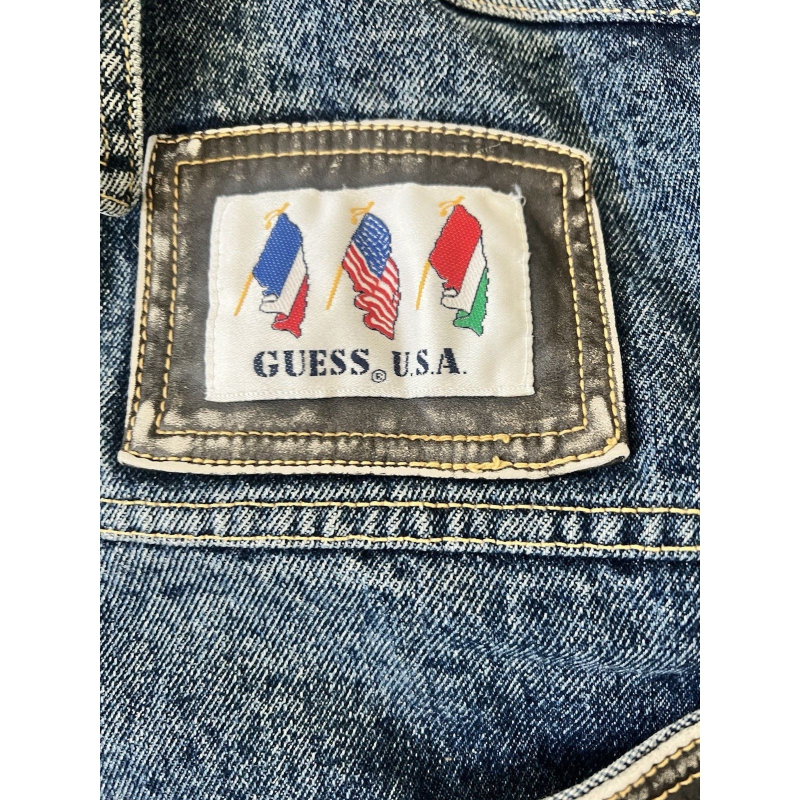 Guess Vintage 1980’s Guess Military Flight Denim Size Small Jacket Size US S / EU 44-46 / 1 - 4 Thumbnail
