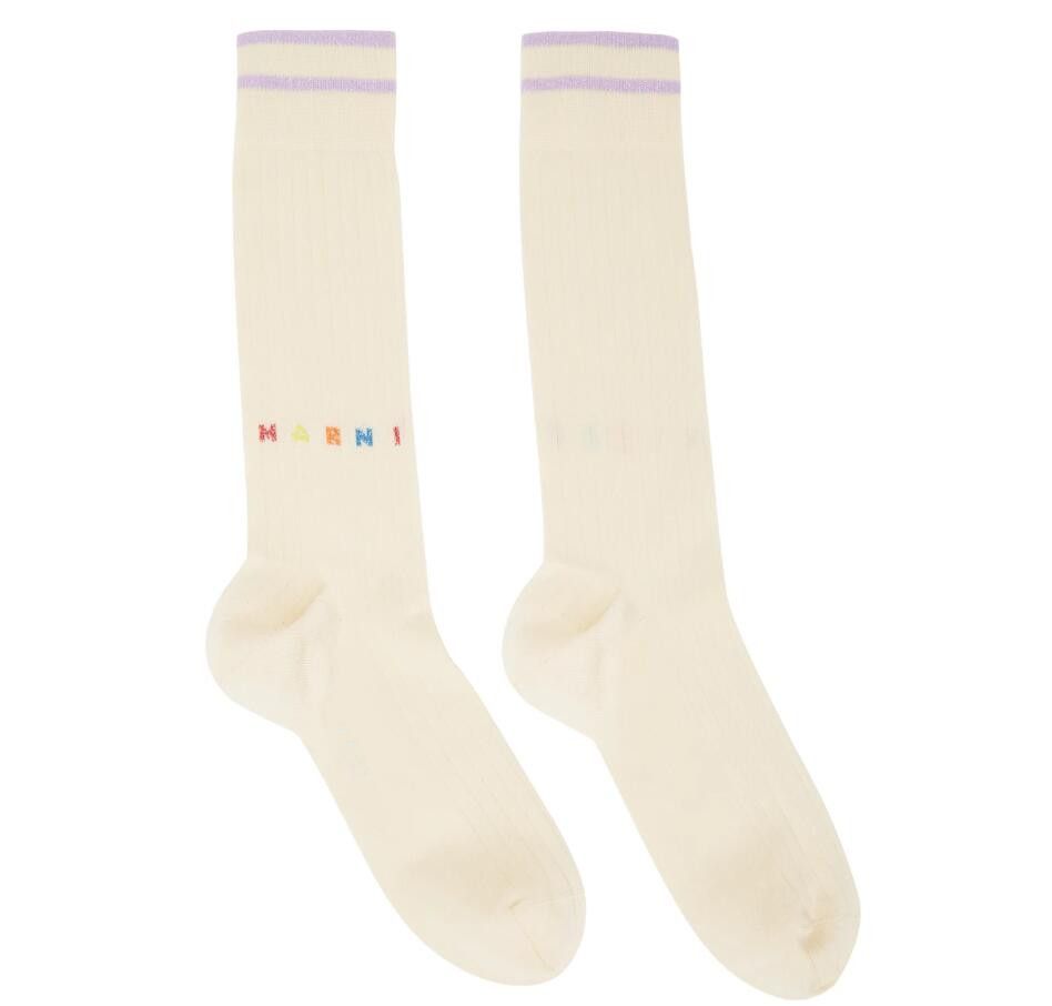 Marni BNWT SS23 MARNI STRIPED SOCKS L Size ONE SIZE - 2 Thumbnail