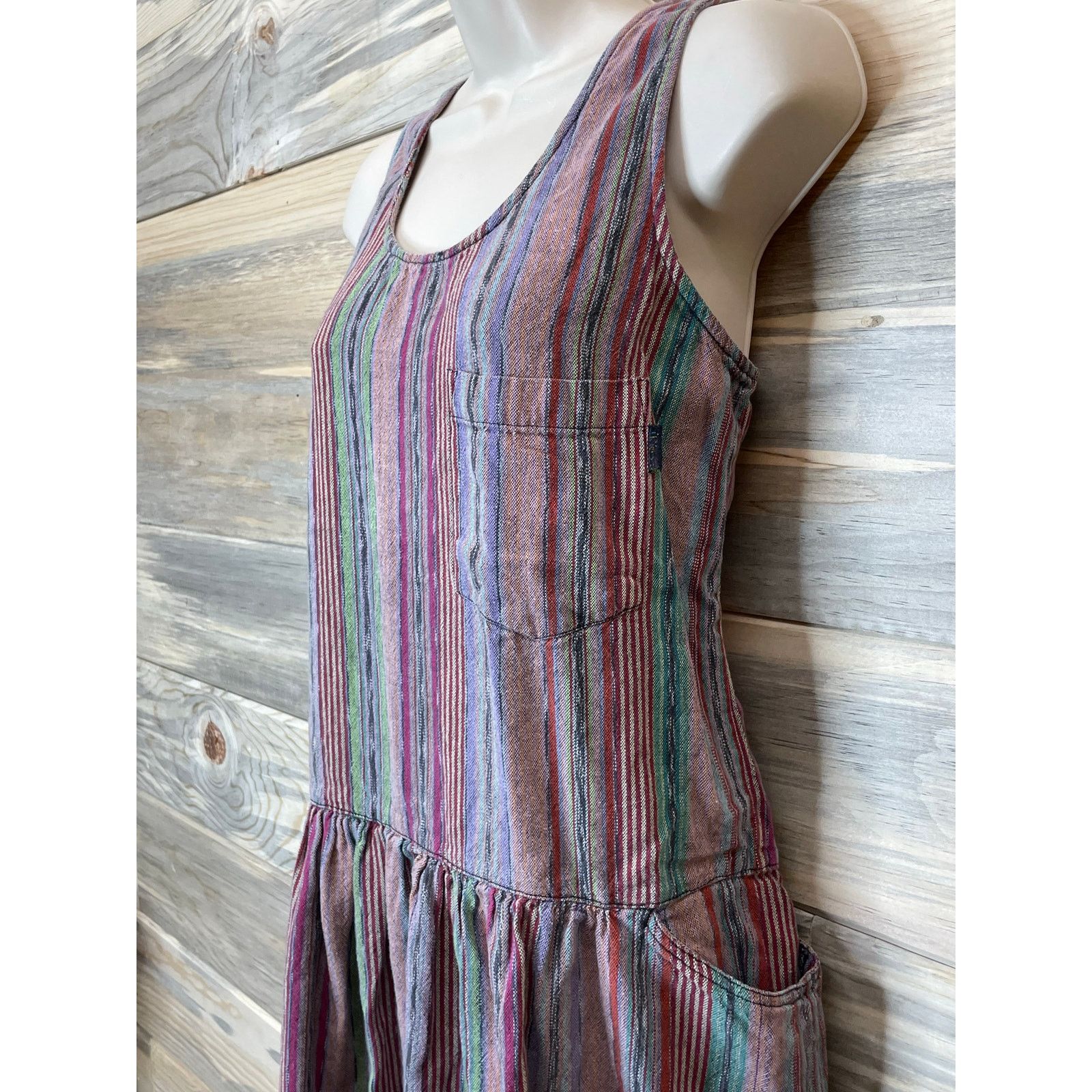 Vintage Vintage Esprit Guatemalan Fabric Dress Womens M Hand Pockets Size M / US 6-8 / IT 42-44 - 4 Thumbnail