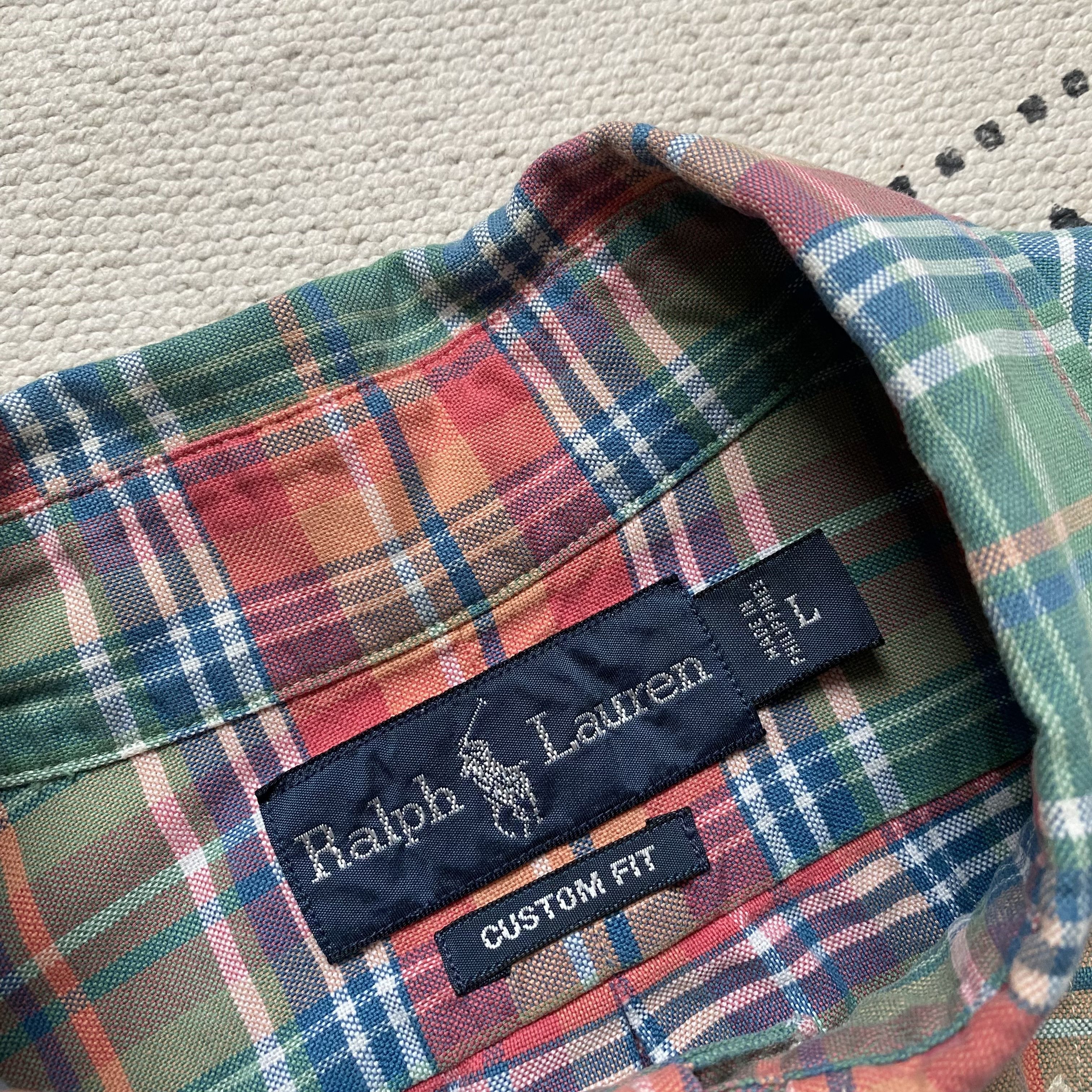 Polo Ralph Lauren 🏇Vintage 80s Polo Ralph Lauren Flannel Shirt Travis Style Size US L / EU 52-54 / 3 - 2 Thumbnail