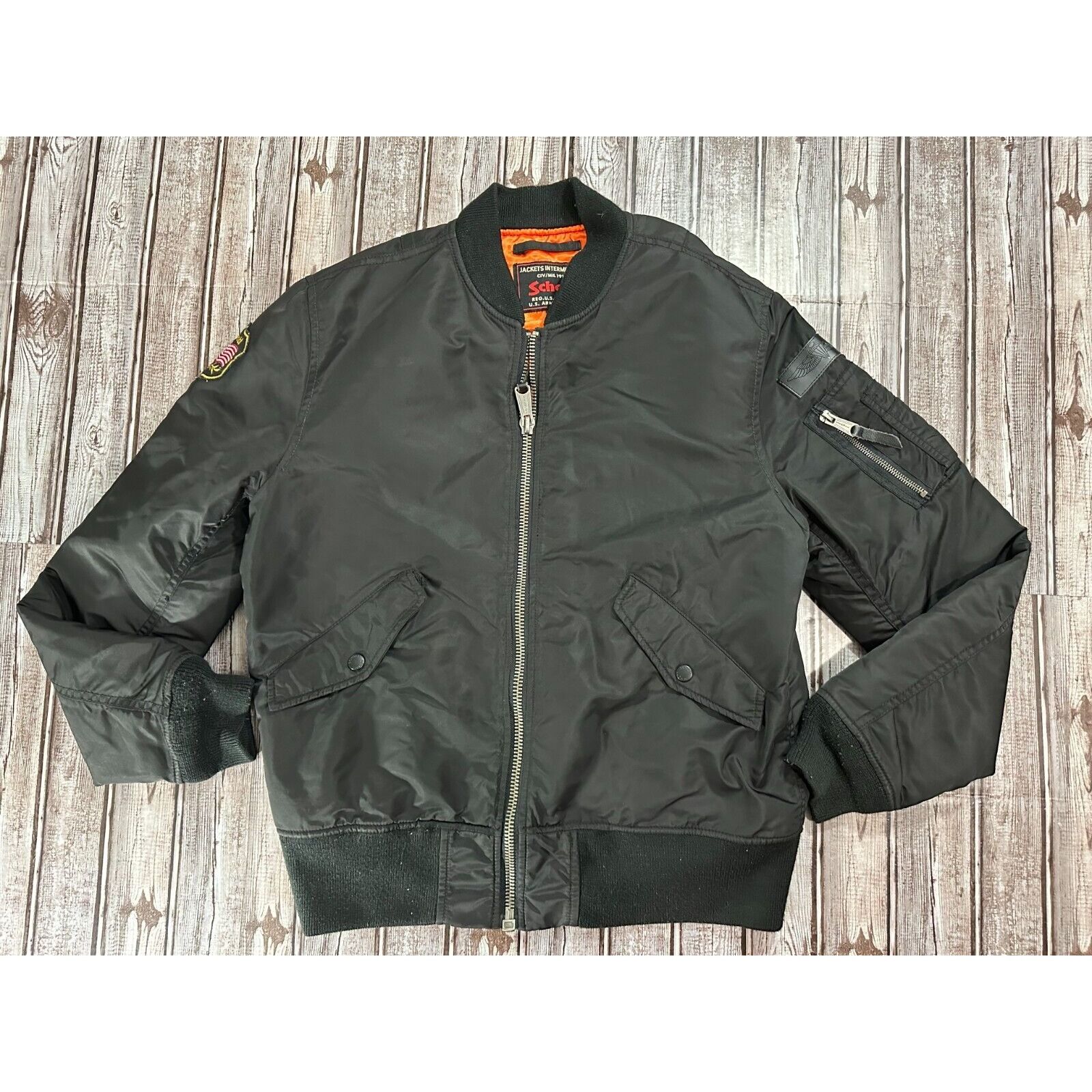 Schott Schott NYC Civ Mil 1913 Flight Armed Forces Bomber Jacket Bl Grailed