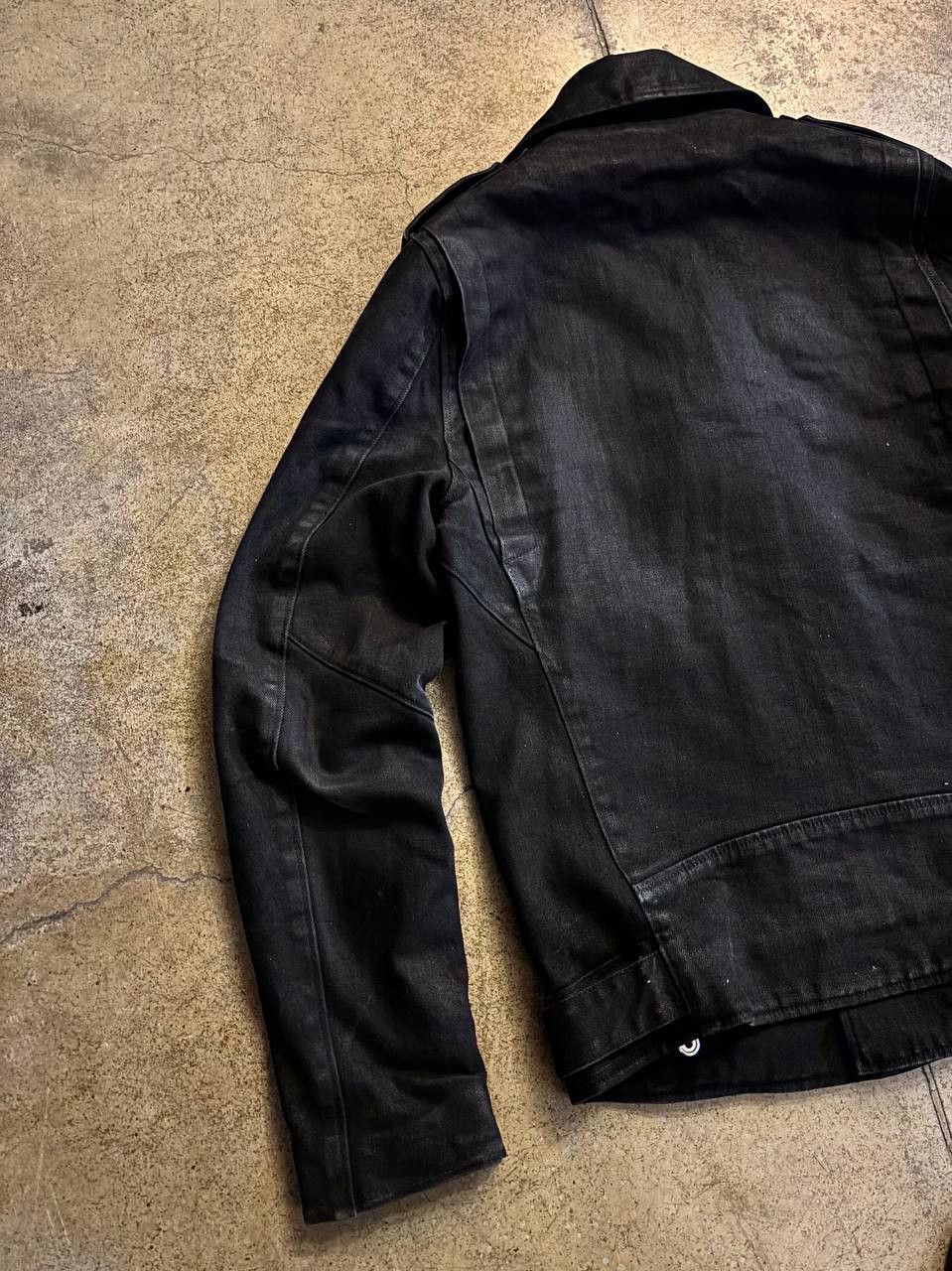 Balmain balmains ss15 waxed riders denim jacket by oliver rousteing Size US L / EU 52-54 / 3 - 6 Thumbnail