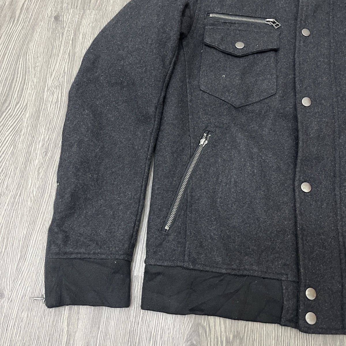 20471120 Semantic Design - 100% Wool Punk Jacket ifsix Lgb Size US L / EU 52-54 / 3 - 3 Thumbnail
