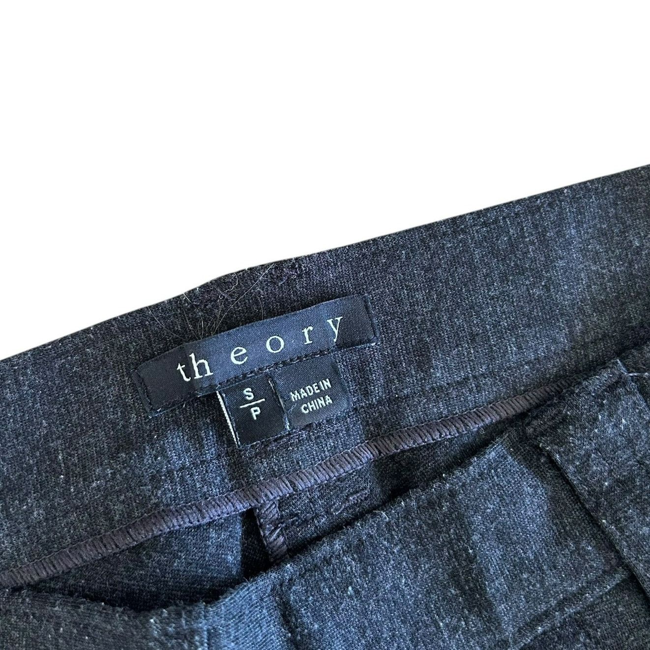 Theory Theory Dark Gray Elly Rave Pull On Dress Pants Sz S Size 27" / US 4 / IT 40 - 2 Thumbnail
