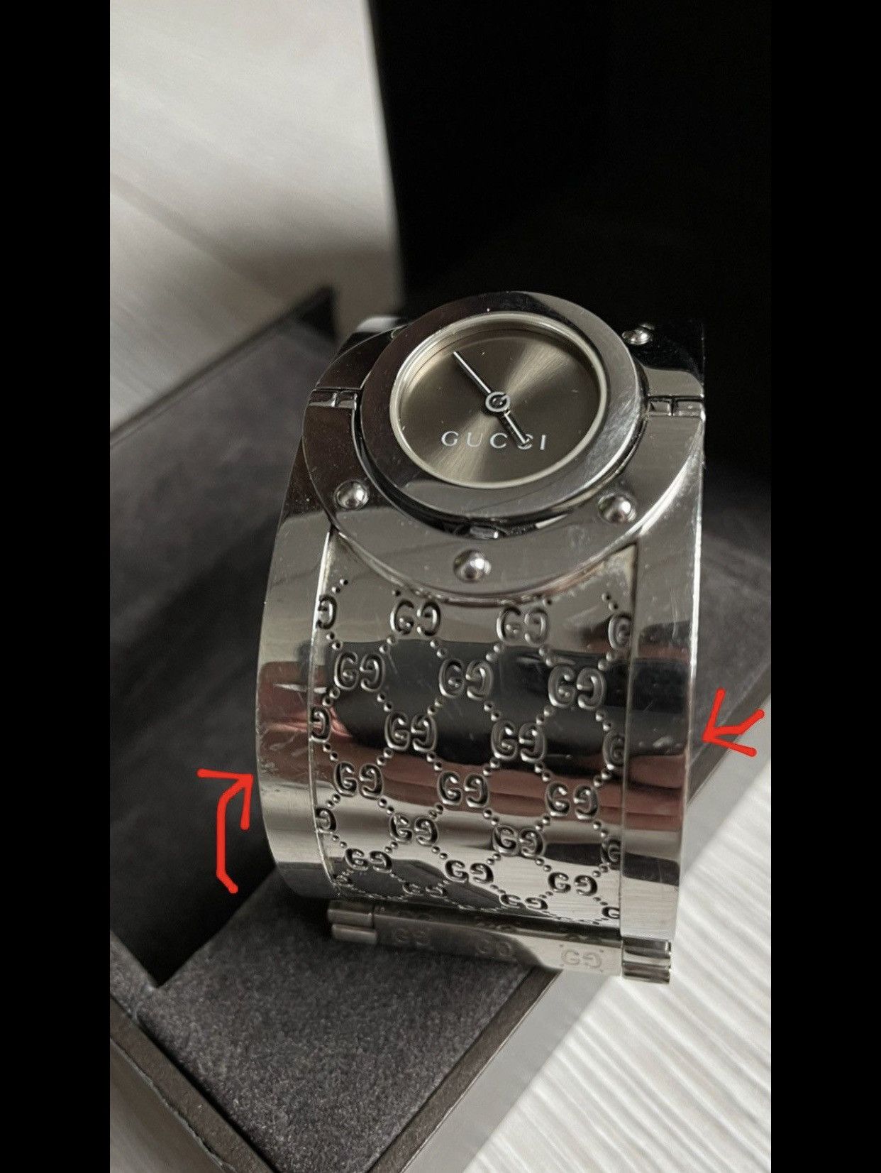 Gucci × Vintage Gucci Monogram Silver Watch Size ONE SIZE - 15 Thumbnail