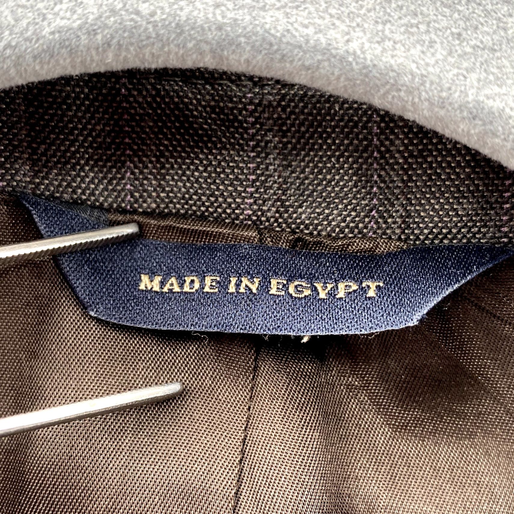 Banana Republic Blazer Mens 40R Brown Pinstripe Notch Lapel Single-Breasted 3-Button Coat - Business Formal Classic Mens