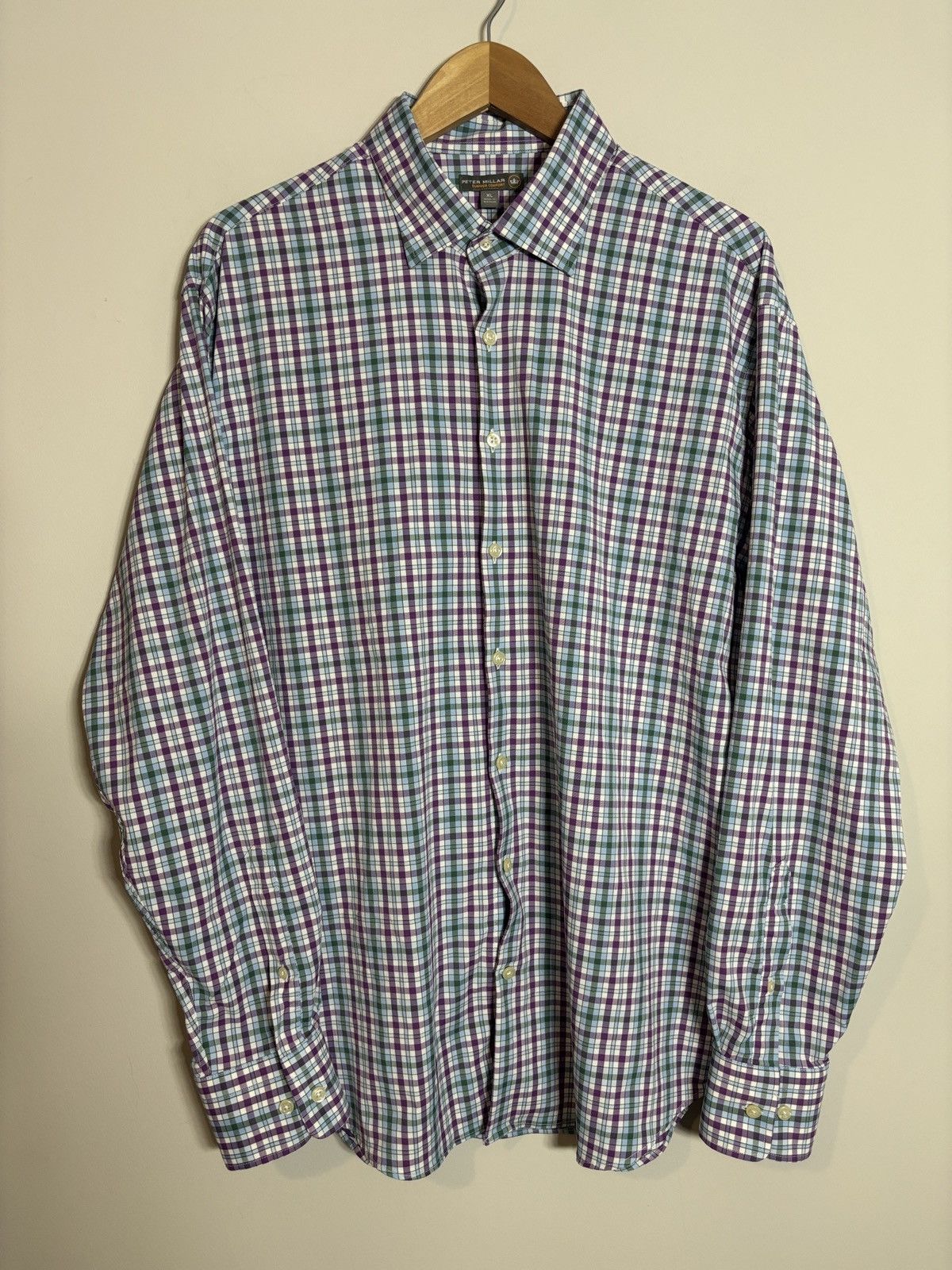 Peter Millar Peter Millar Summer Comfort Button Up Dress Shirt Plaid XL Size US XL / EU 56 / 4 - 1 Thumbnail