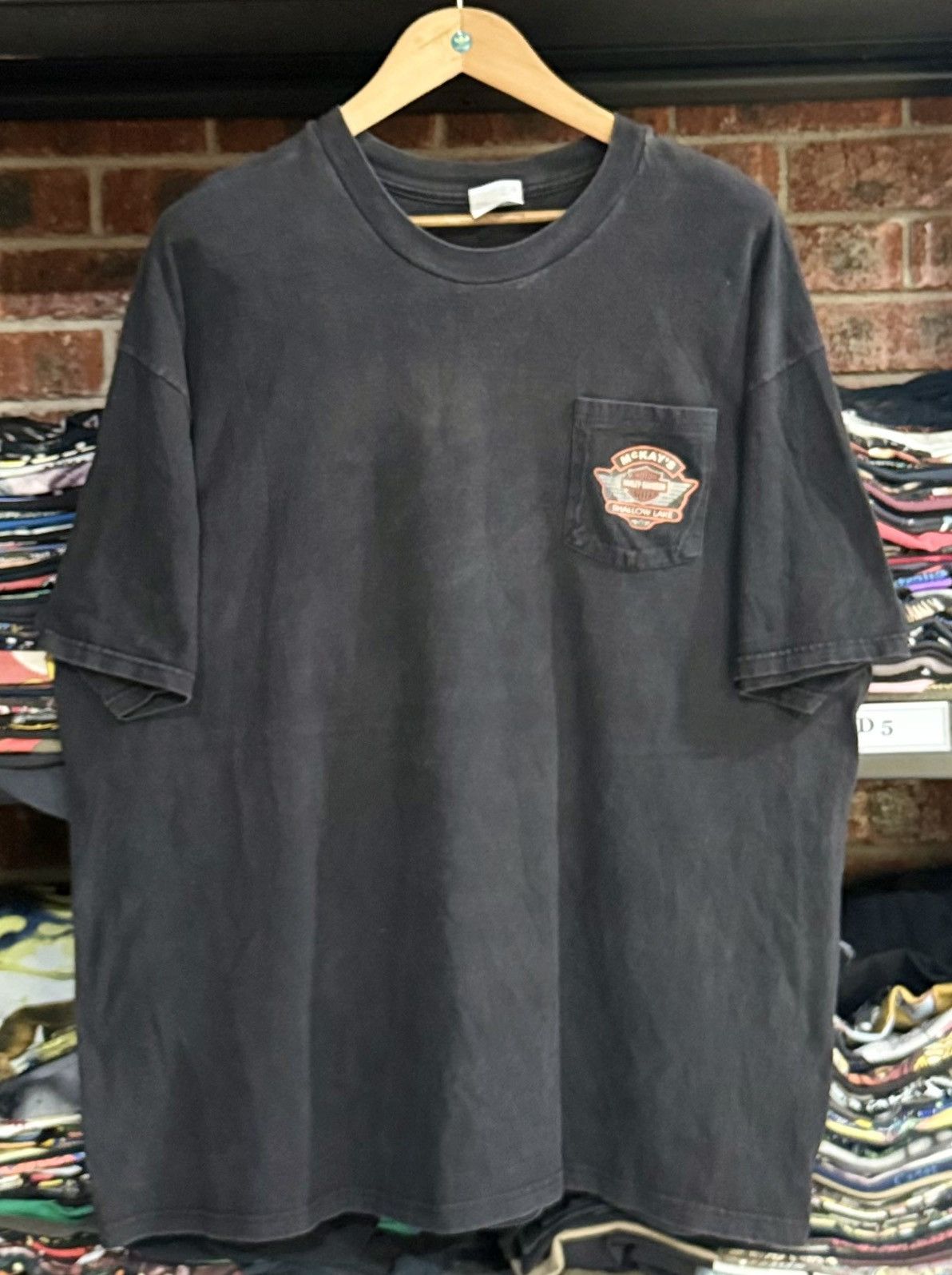 Vintage Vintage 90s Harley davidson McKays Shollow Lake Pocket Faded Size US XXL / EU 58 / 5 - 3 Thumbnail