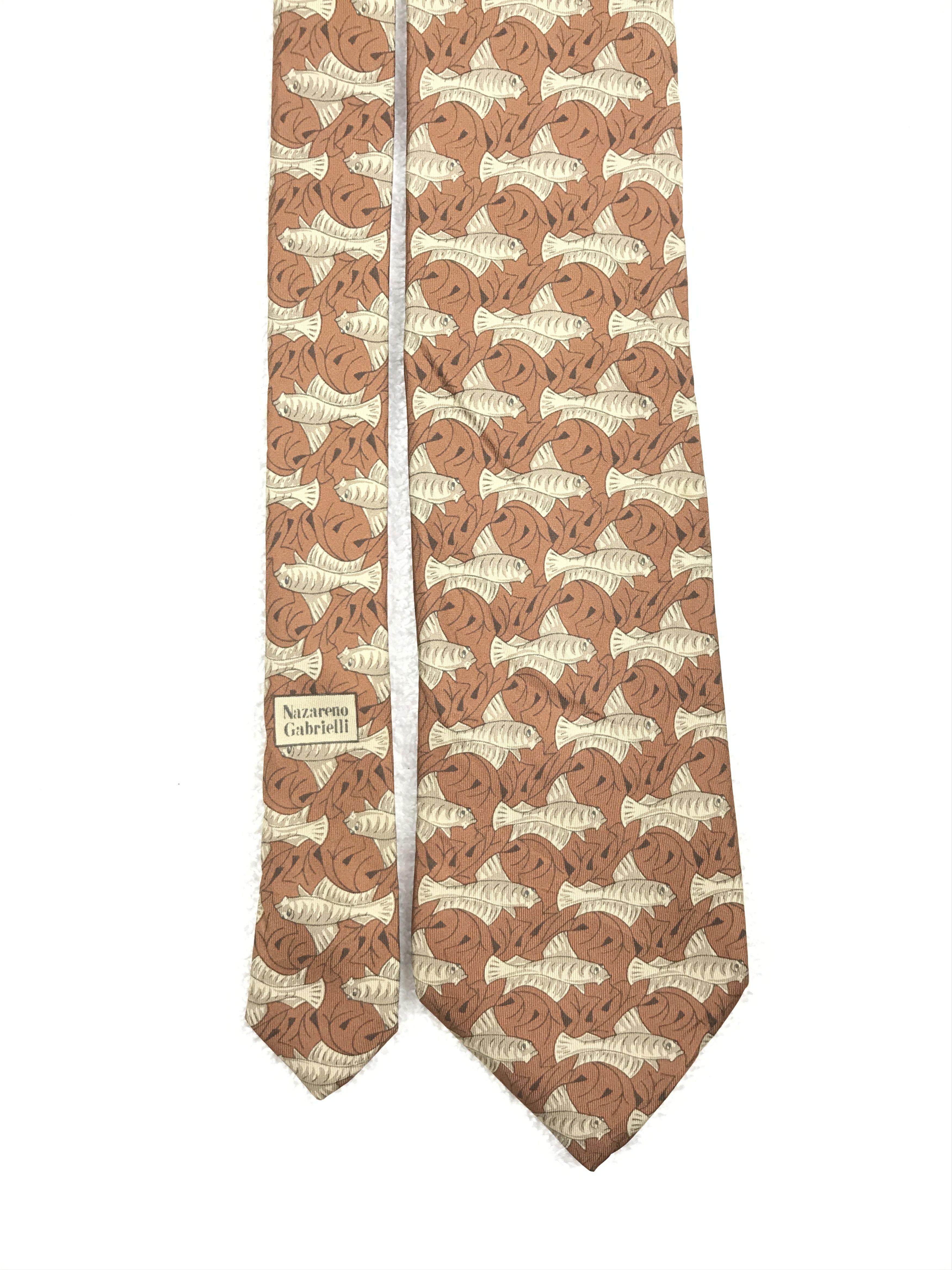 Nazareno Gabrielli × Vintage Vintage Nazareno Gabrielli Silk Necktie Size ONE SIZE - 3 Thumbnail