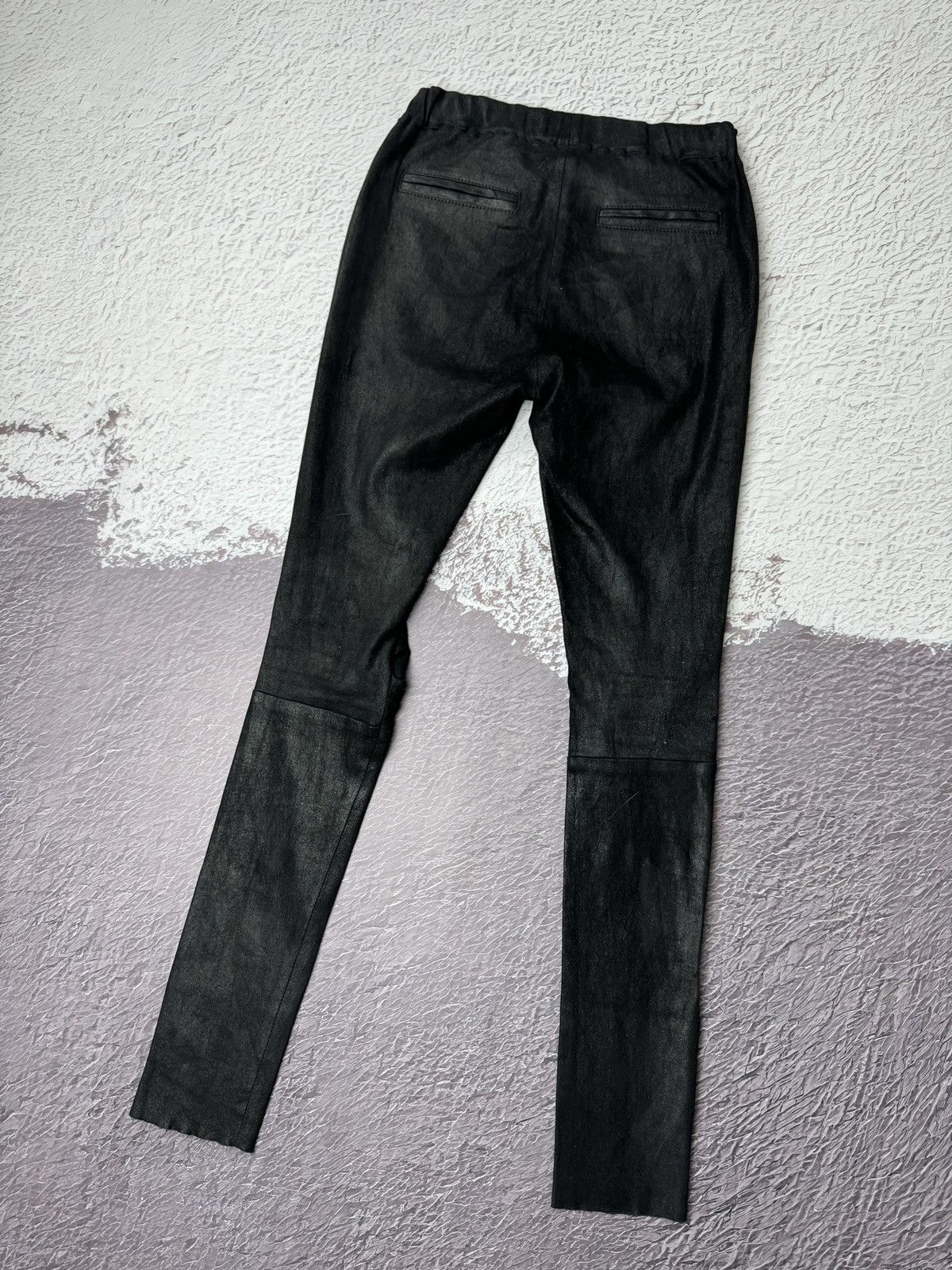 Other Hironae Paris black lambskin leather leggings women size 26 Size 26" / US 2 / IT 38 - 8 Thumbnail