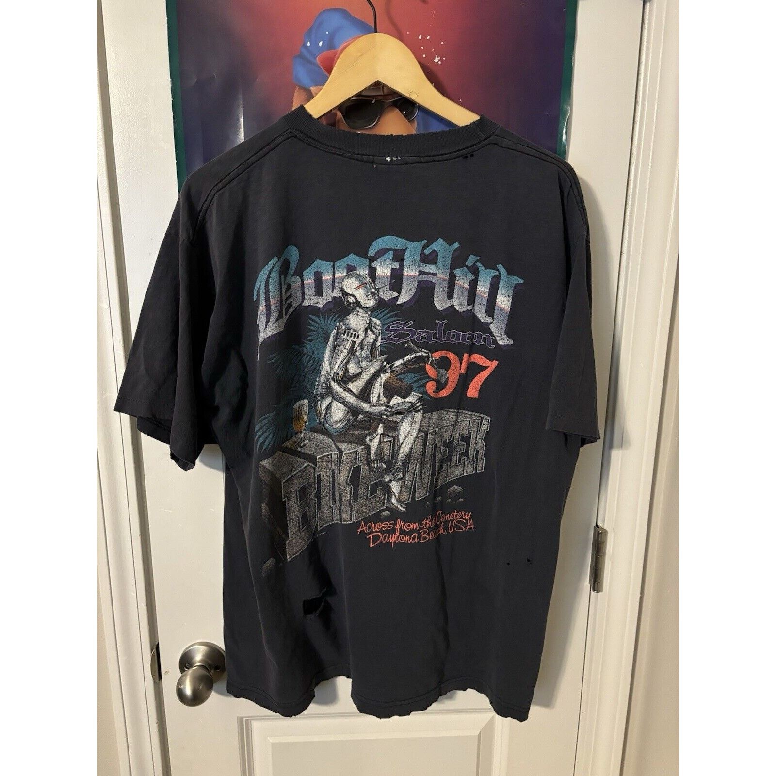Other vintage black boothill 97 rare shredded faded T-shirt XL Size US XL / EU 56 / 4 - 1 Thumbnail