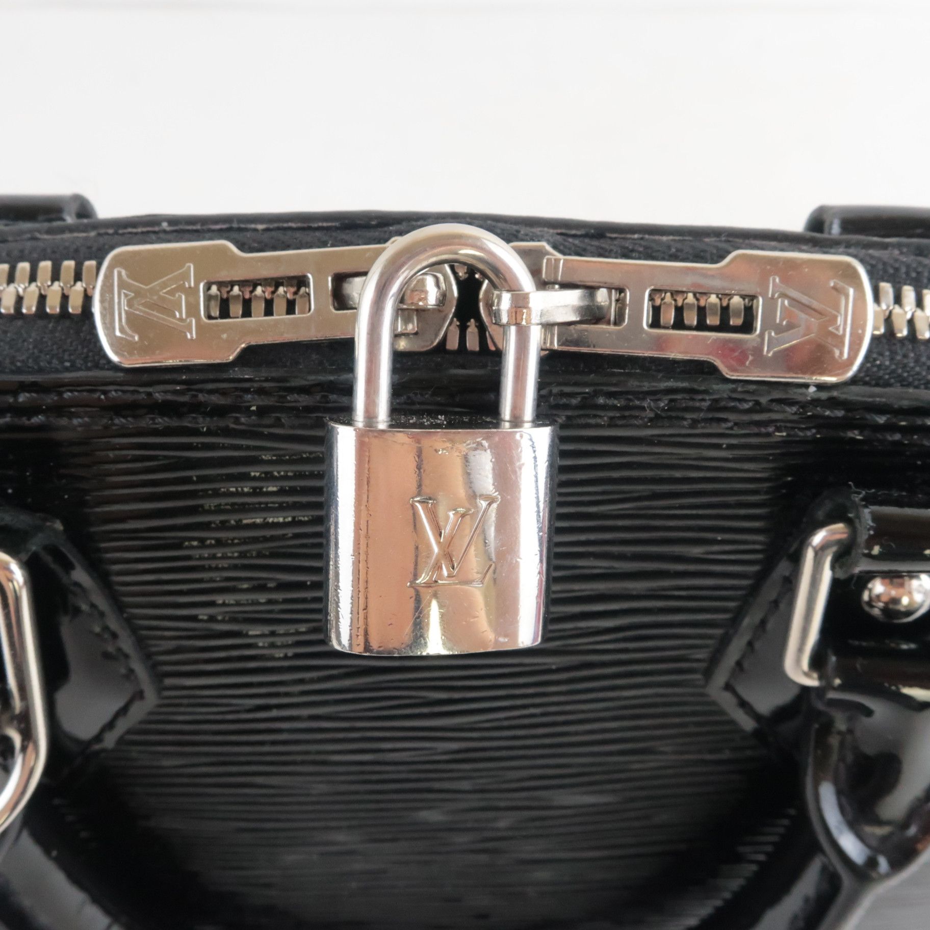Louis Vuitton Louis Vuitton Black Noir Epi Electric Alma BB Bag Size ONE SIZE - 6 Thumbnail