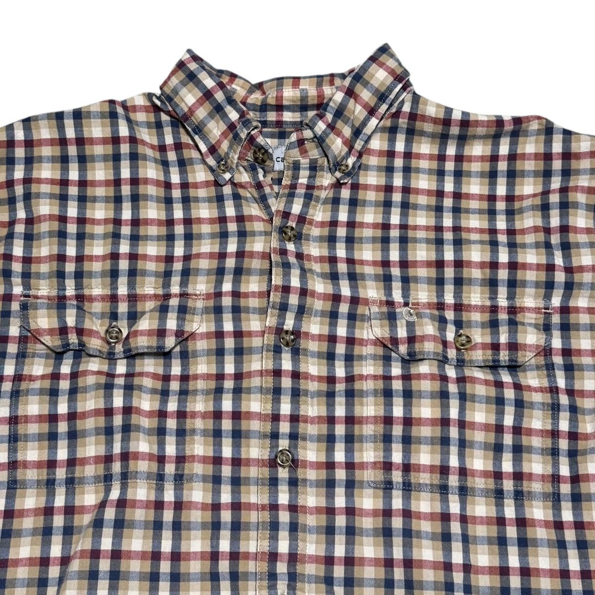 Carhartt Carhartt Plaid Multicolor Button Up Short Sleeve Shirt XL Size US XL / EU 56 / 4 - 2 Thumbnail