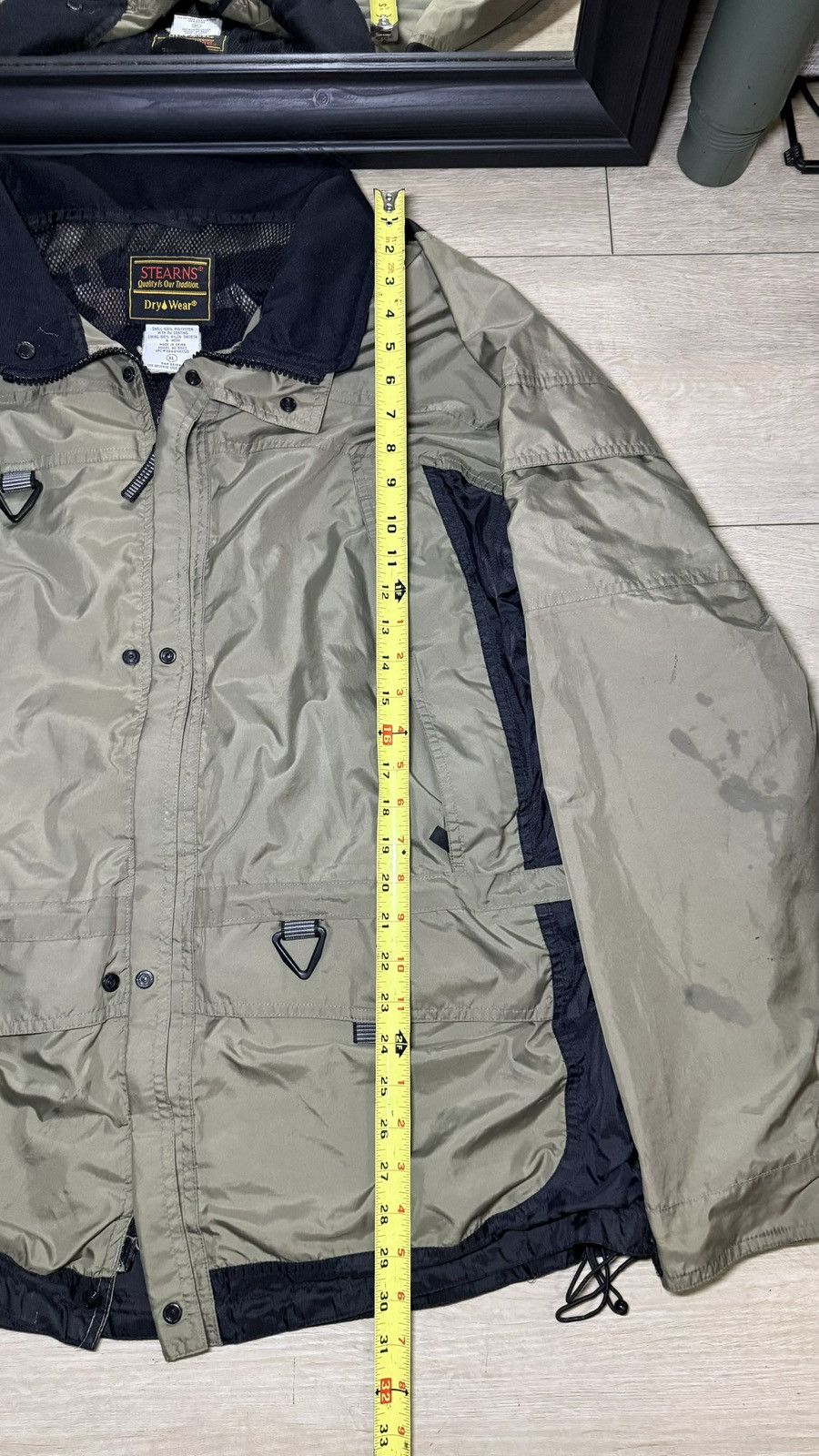 Patagonia Vintage 1990s Olive Green Stearns Dry Wear Rain Windbreaker Size US XL / EU 56 / 4 - 5 Thumbnail