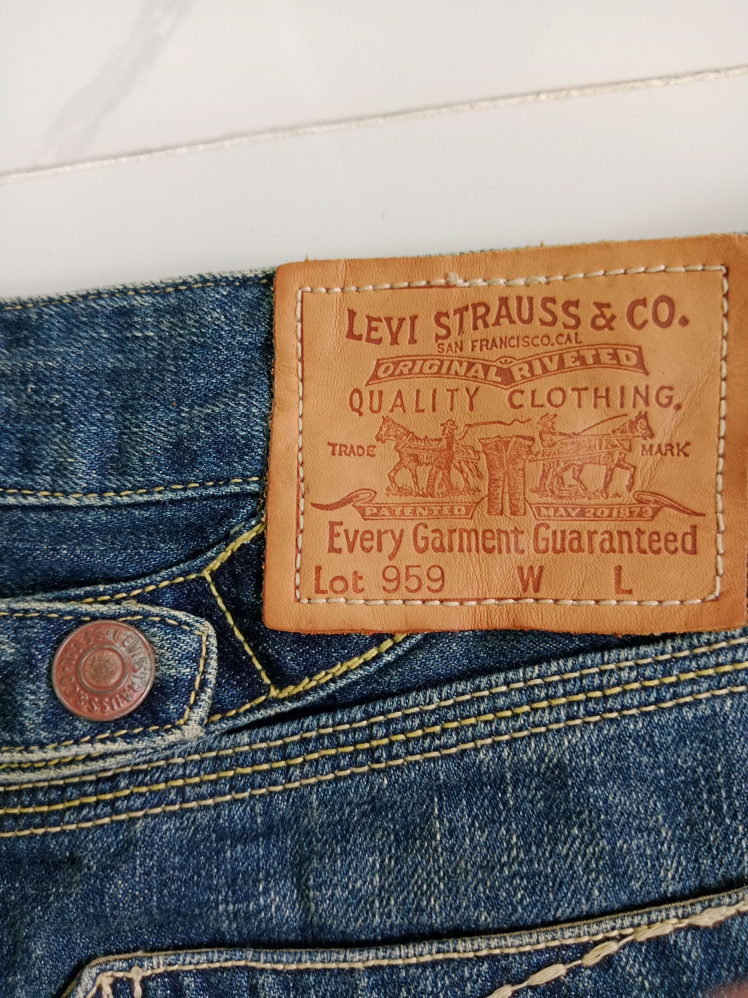 Levi's Vintage Clothing Levi Strauss & Co Denim Skirt Buckle Back Size 31" - 10 Thumbnail
