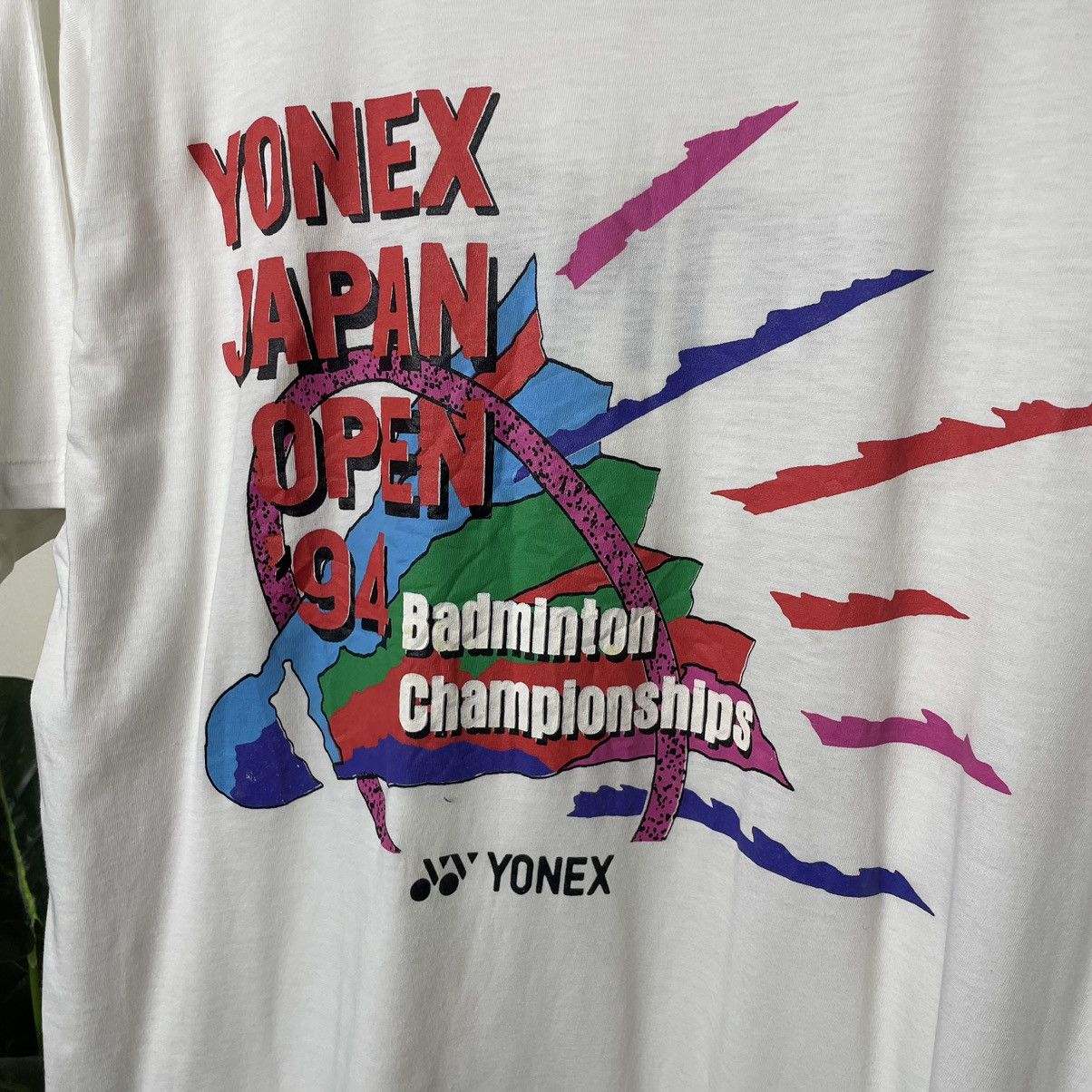 Vintage 1994 Yonex Japan Open Badminton Championship Promo T Shirt Size US L / EU 52-54 / 3 - 2 Thumbnail