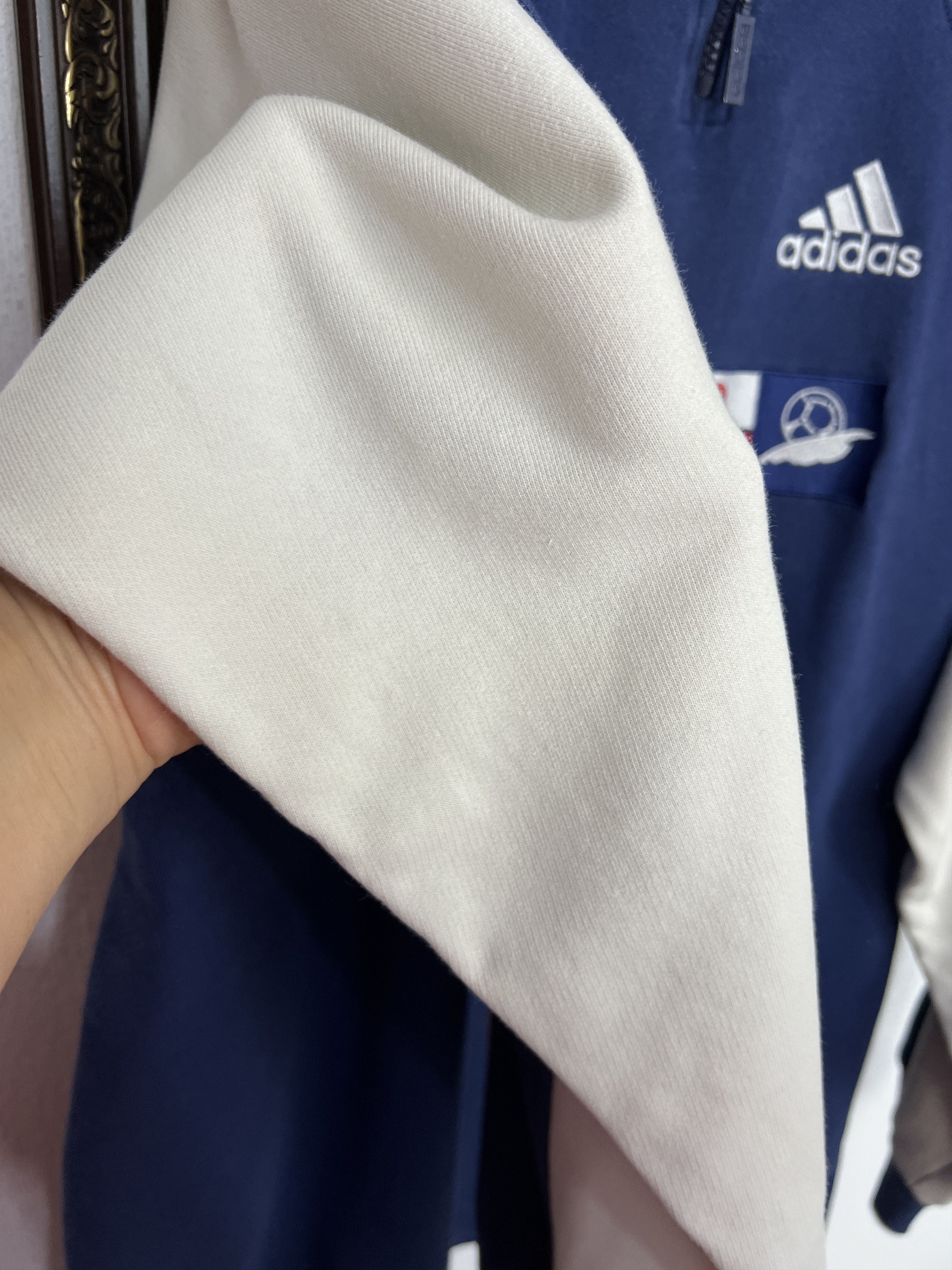 Adidas Vintage France World Cup Football Sweatshirt Long Sleeve Size US L / EU 52-54 / 3 - 7 Thumbnail