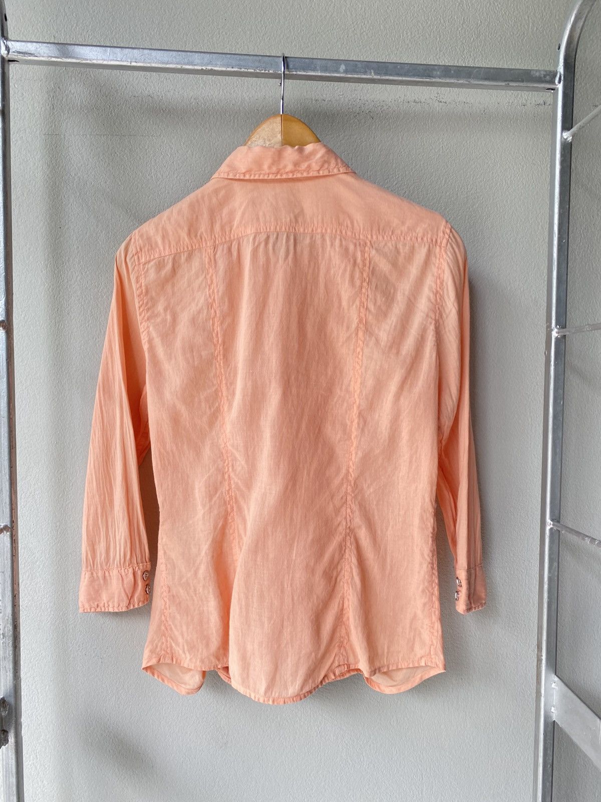 Marithe + Francois Girbaud MARITHE + FRANCOIS GIRBAUD Peach Ruffled Blouse Size M / US 6-8 / IT 42-44 - 11 Thumbnail