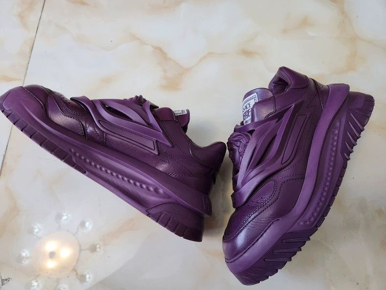 Versace Versace Spaceship shoes purple cowhide Medusa avatar desig Size US 9 / EU 42 - 4 Thumbnail