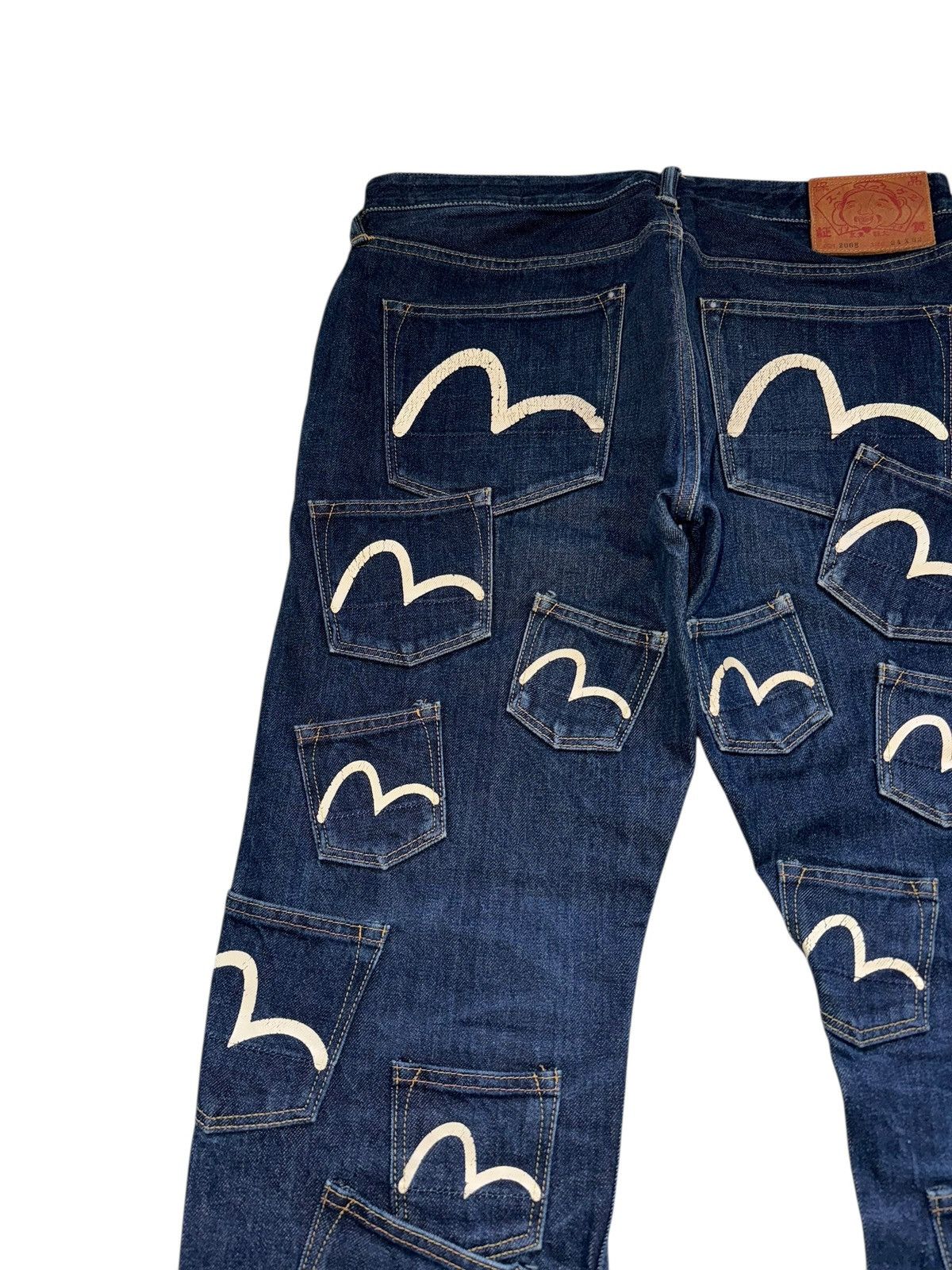 Evisu Rare Evisu Navy Selvedge Denim Jeans Multipocket Japanese Size US 34 / EU 50 - 7 Thumbnail